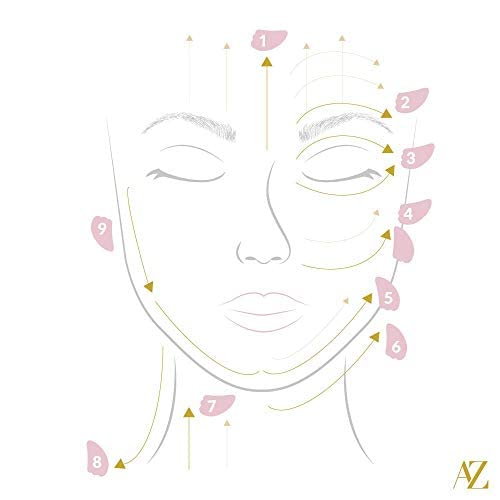100% Natural Rose Quartz Gua Sha Massage Tool for Face, Eyes, Neck & Body - Muscle Relaxation, Facial Beauty & Skincare - Lymphatic Drainage & Scraping Therapy - Perfect for Home Spa, Self-Care & Wellness Routine