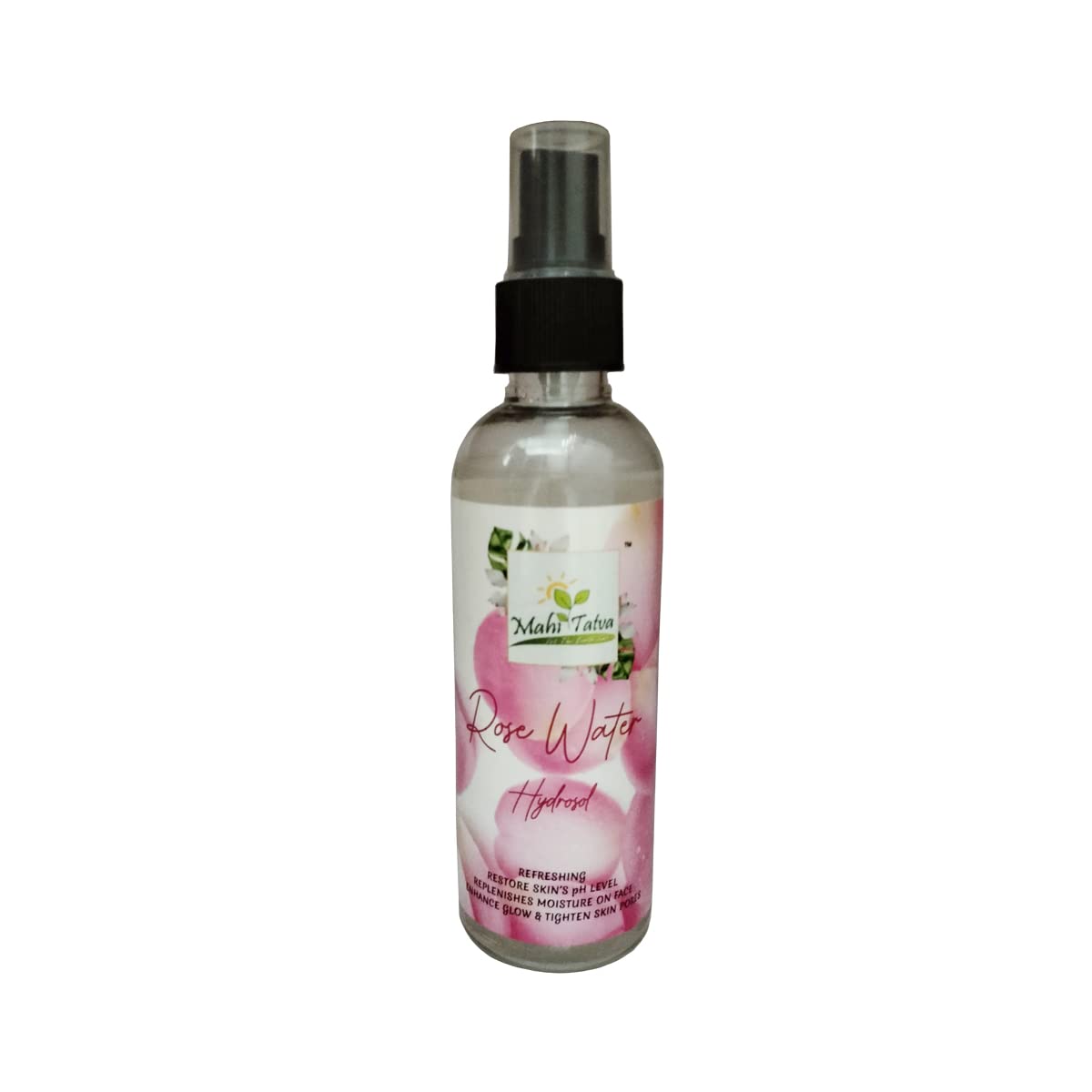 Mahi Tatva Pure Hydrosol Rose Water - 100% Natural Facial Toner & Skin Hydration Mist for Glowing Skin | Perfect for Daily Skincare, Makeup Setting & Aromatherapy