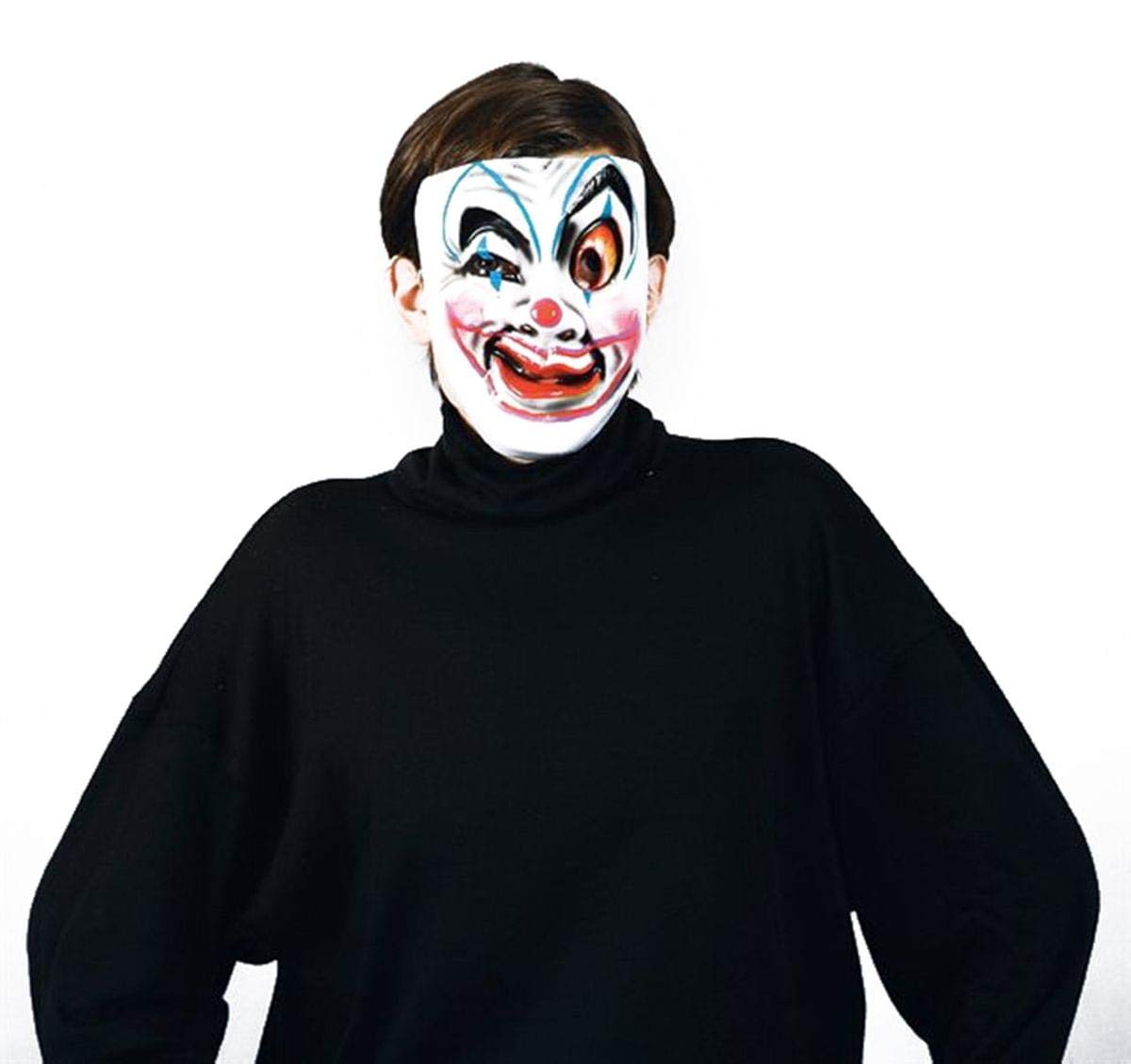 Paper Magic Clownin' Around Costume Masks - Fun Fancy Faces for Halloween, Cosplay & Party Celebrations