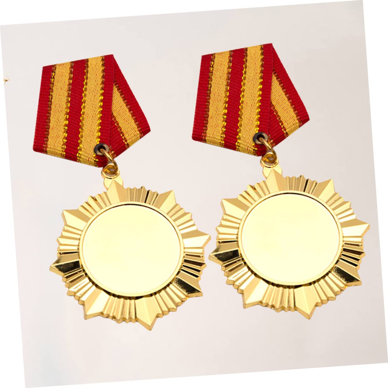 Yardwe Gold Soccer Trophy Medals for Kids - Sports Competition Awards, Winner Stickers - Perfect for Youth Soccer Tournaments, School Sports Events & Achievement Recognition