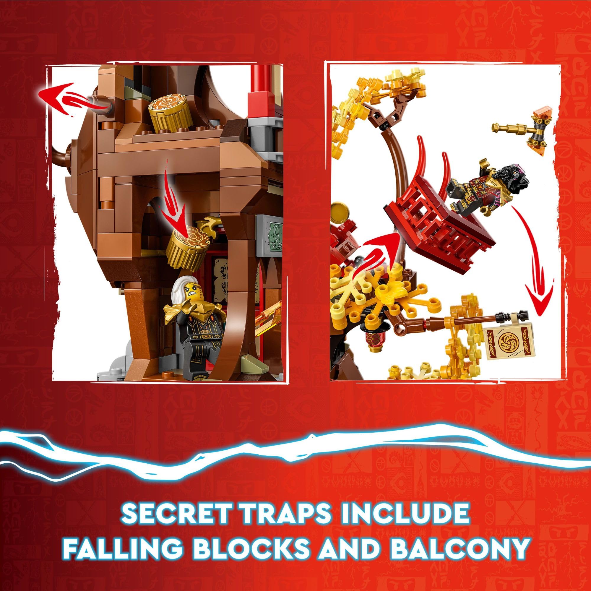 LEGO NINJAGO Temple of The Dragon Energy Cores 71795 Building Set - Ninja Temple Playset with 6 Minifigures (Cole, Kai, Nya) | Creative Construction Toy for Kids Ages 8+ | Perfect Gift for Ninjago Fans | Great for Imaginative Play and Action-Packed Adventures