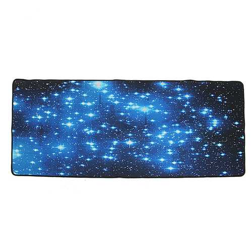 Non-Slip Blue Stars Neoprene Gaming Mouse Pad - Large Waterproof Keyboard Desk Mat for PC, Mac & Laptop - Perfect for Office Work, Gaming & Home Use