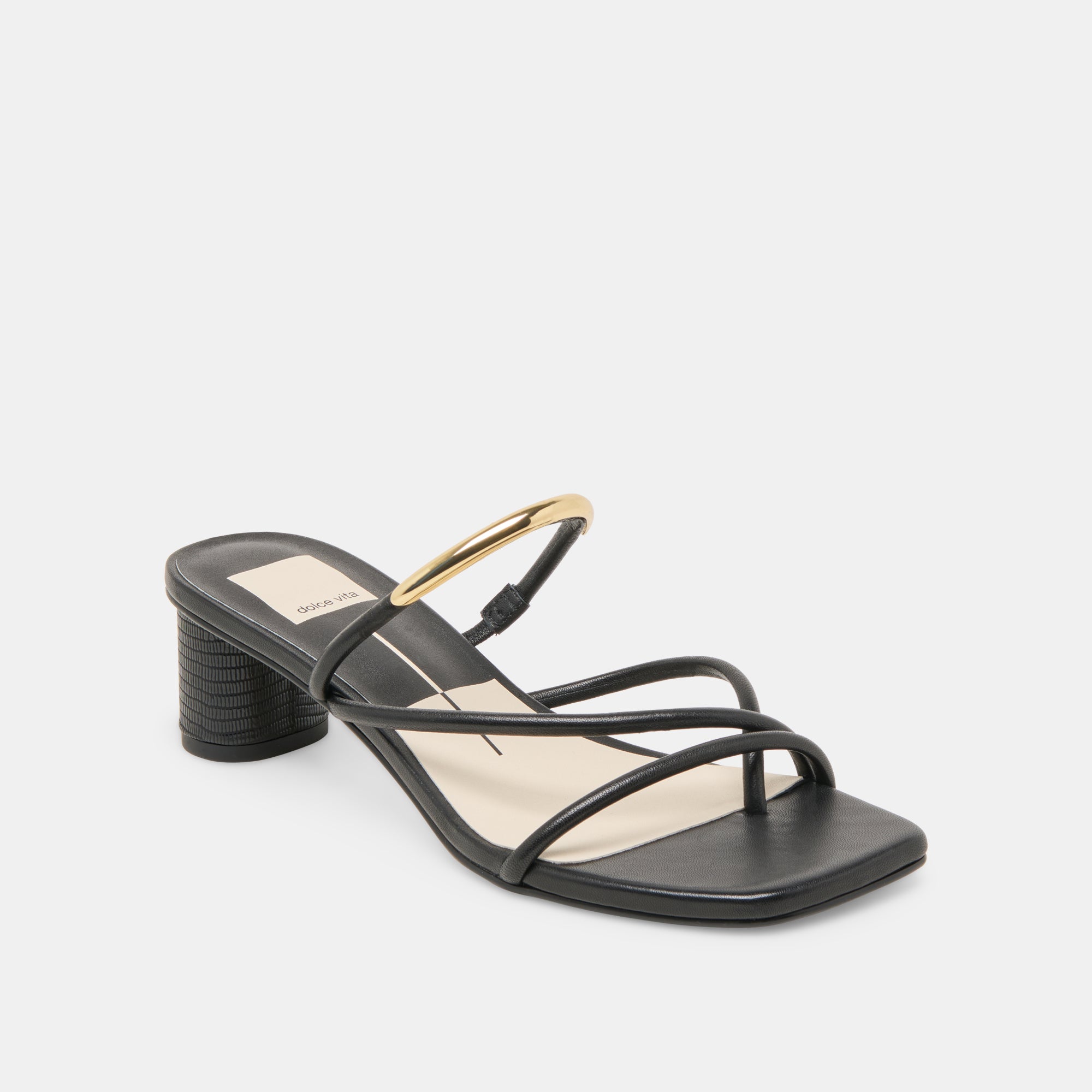 NAIRA Black Leather Heels for Women - Stylish & Comfortable High Heels for Parties, Weddings & Evening Events