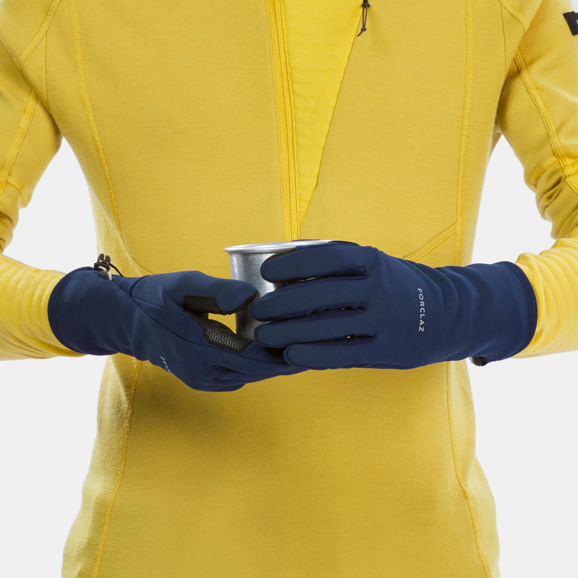 Forclaz MT500 Touchscreen Backpacking Gloves for Adults - Stretchable & Durable for Hiking, Camping & Outdoor Adventures