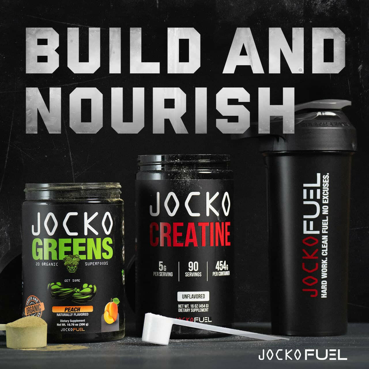 Jocko Greens Superfood Powder - Organic Greens Supplement for Energy & Immunity - Perfect for Smoothies, Shakes & Daily Nutrition Boost