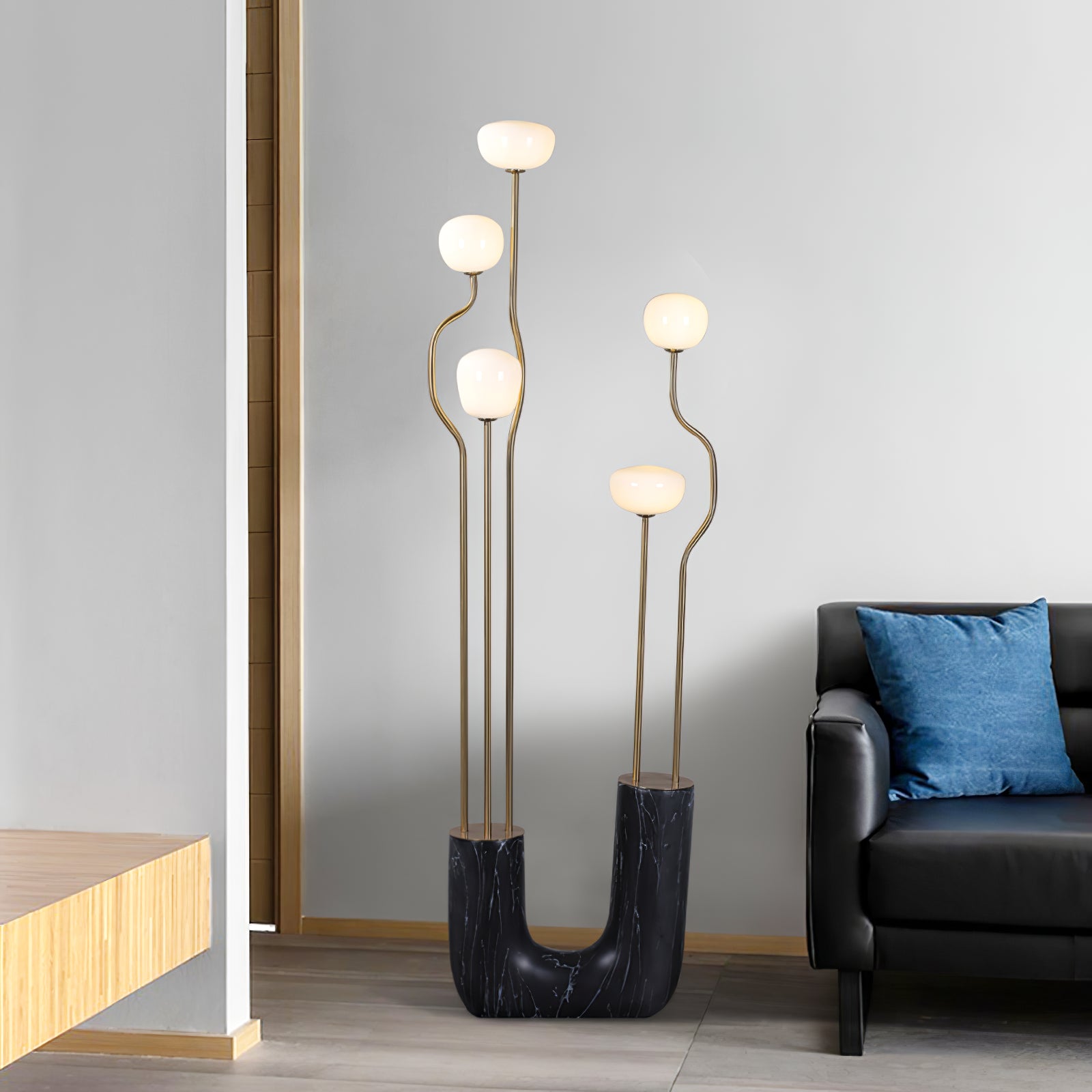 Aria Bloom Modern Floor Lamp with Adjustable Brightness - Perfect for Living Room, Bedroom, and Office Lighting Decor