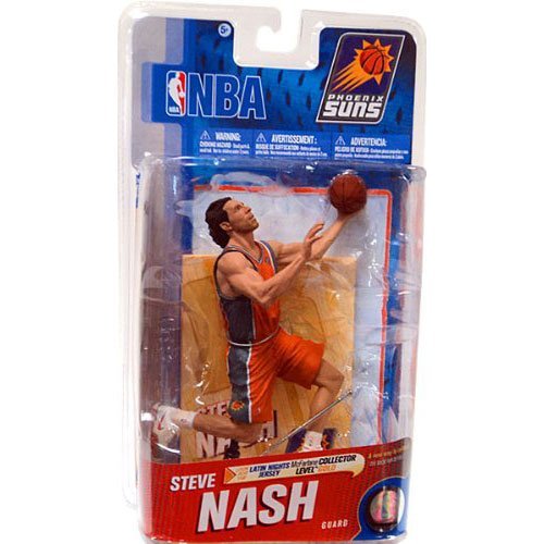 McFarlane Toys NBA Sports Picks Series 19 Steve Nash Action Figure - Phoenix Suns Collectible Basketball Player Model for Fans & Gift Ideas | Display, Collection, Game Room Decor