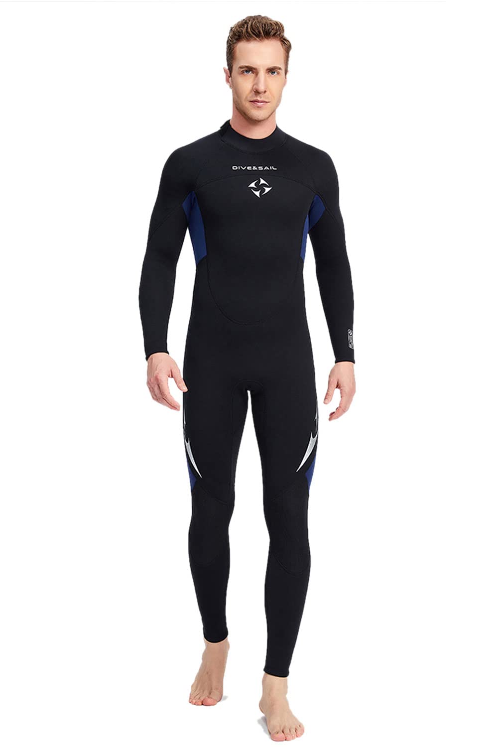 3mm Neoprene Wetsuit for Men & Women - Full Body One-Piece Diving Suit with Long Sleeves for Thermal Protection & UV Defense - Ideal for Scuba Diving, Snorkeling, Surfing and Cold Water Swimming