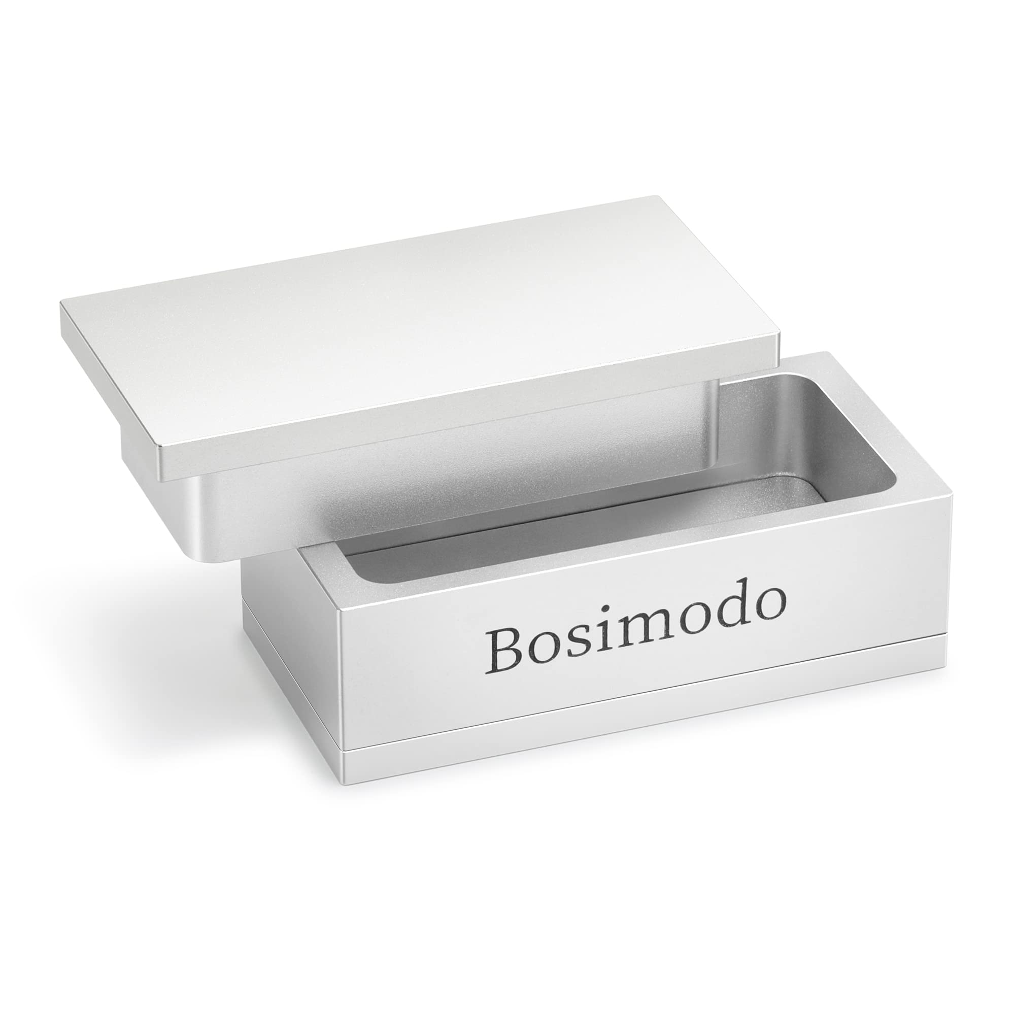 Bosimodo 2X4 Pre-Press Mold - Solid 6061 Aluminum Flower Pressing Mould for Rosin Extraction (Silvery White) - Perfect for DIY Cannabis Concentrates & Essential Oil Production