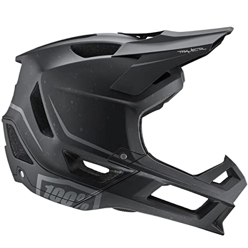 Trajecta 100% All Mountain & Endurance MTB Helmet - Lightweight Breathable Bike Helmet with Smartshock Technology, Adjustable Visor & Chin Bar - Perfect for Trail Riding, Downhill & Cross-Country Cycling