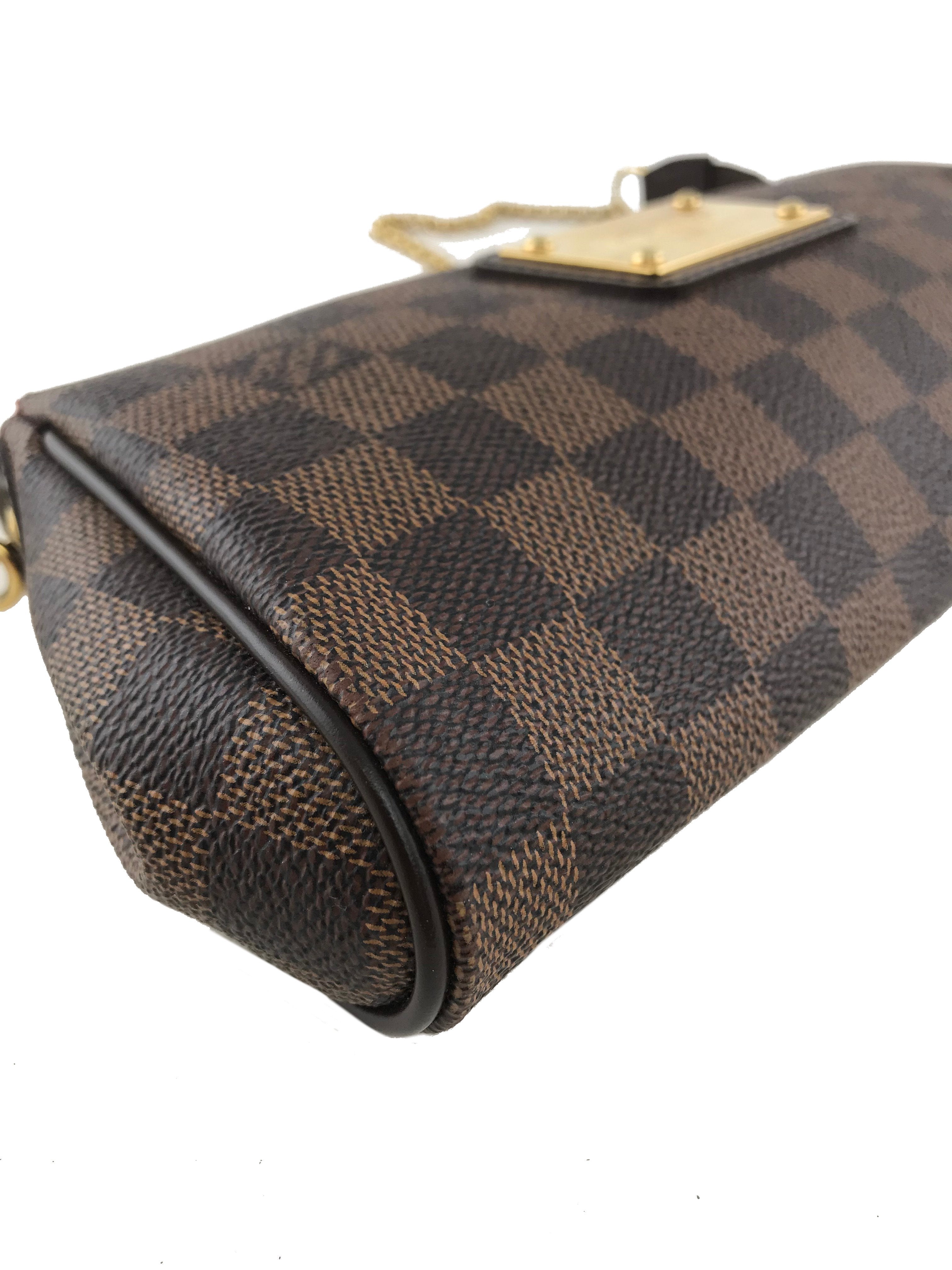 Louis Vuitton Damier Ebene Canvas Eva Clutch Bag - Luxury Crossbody Purse for Women | Perfect for Evening Events, Travel & Daily Use