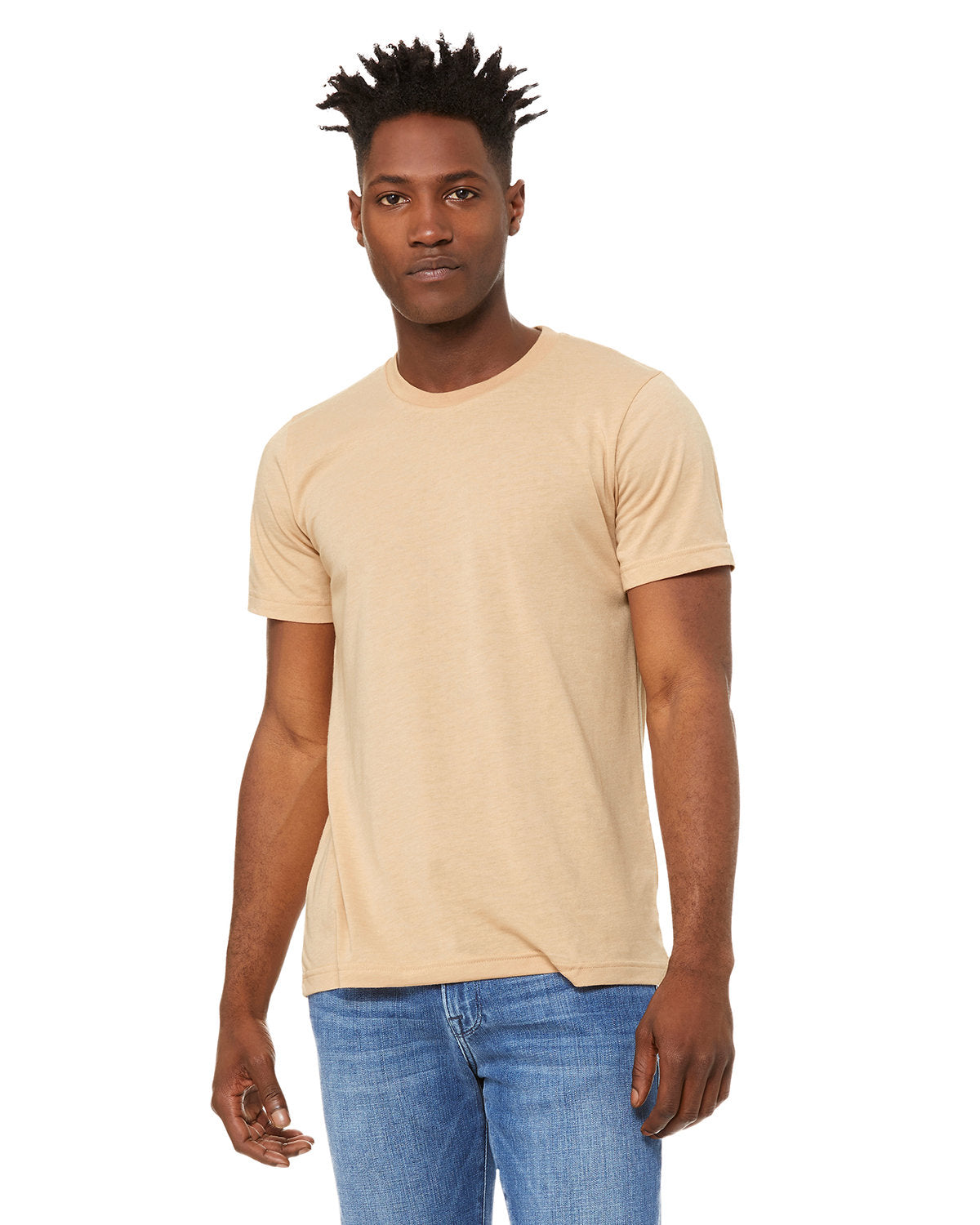 Bella + Canvas 3001CVC Unisex Heather CVC Crew Neck T-Shirt - Soft Cotton Blend Tee for Men & Women - Perfect for Casual Wear, Screen Printing & Everyday Outfits