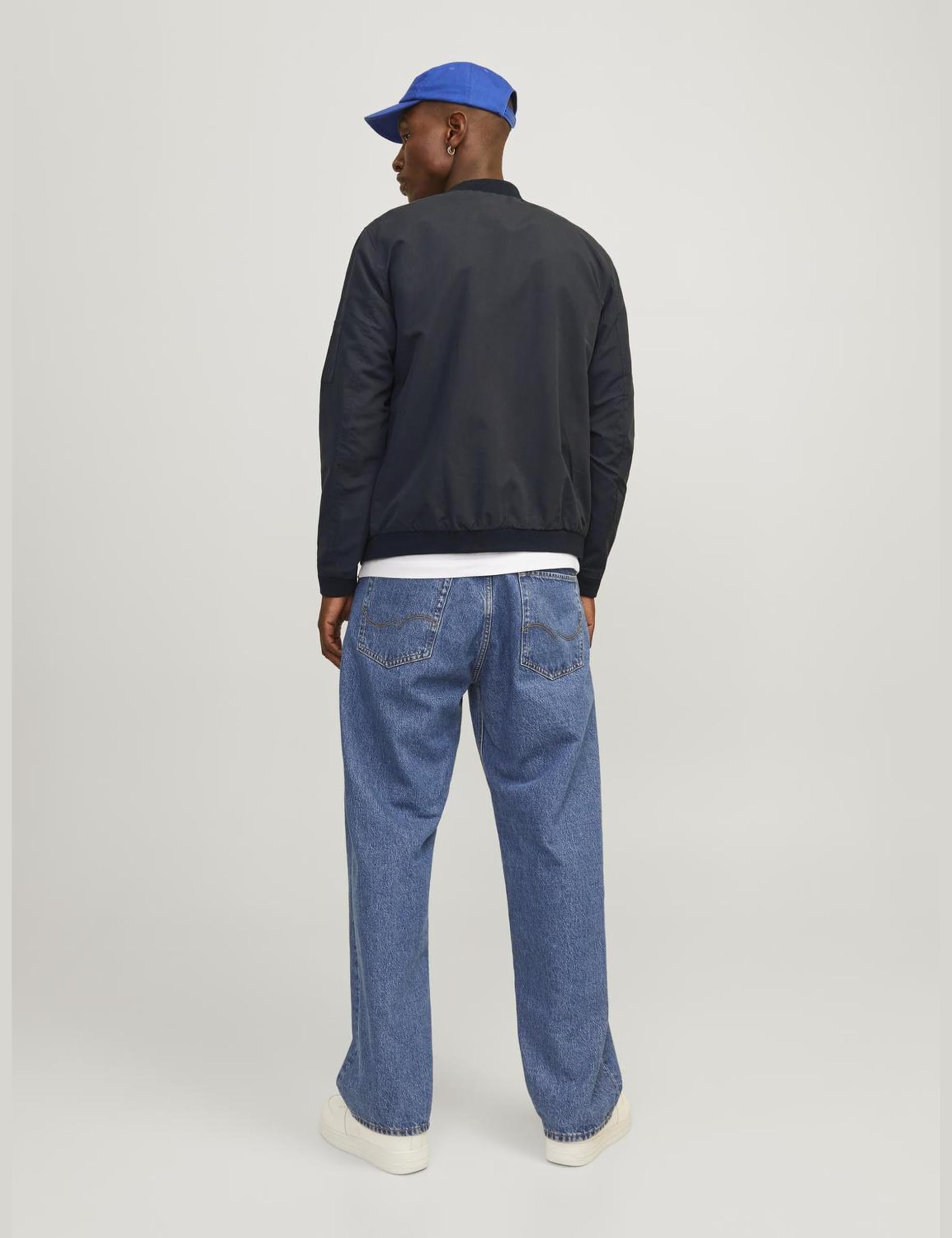 JACK & JONES Men's Plus Size Bomber Jacket for Casual Wear
