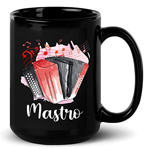 Accordion Black Mug