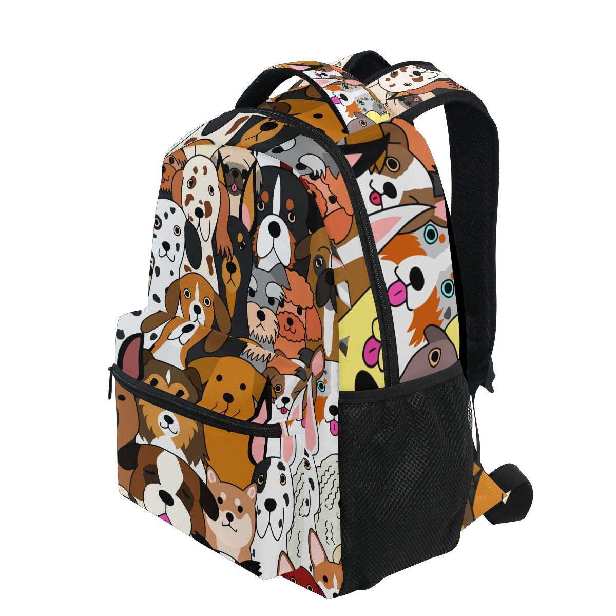ALAZA Cute Doodle Dog Print Large Backpack for Kids - Boys & Girls School Bag with Multiple Pockets for Laptop, iPad, Tablet | Perfect for Travel, School & Daily Use