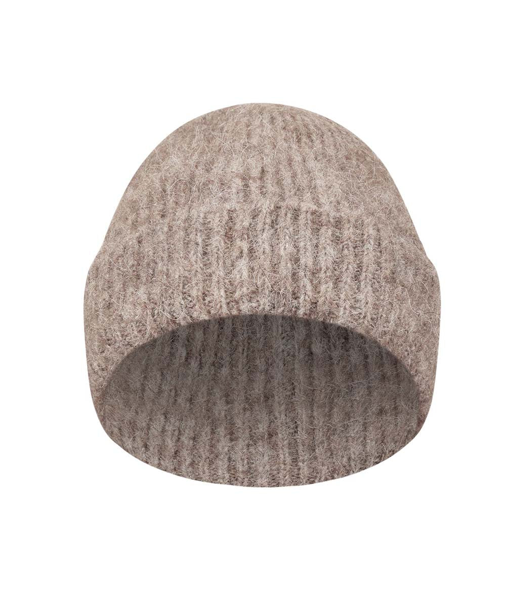 Alpaca Wool Beanie Hat for Men & Women - Soft & Warm Winter Knit Cap for Outdoor Activities, Skiing, and Hiking