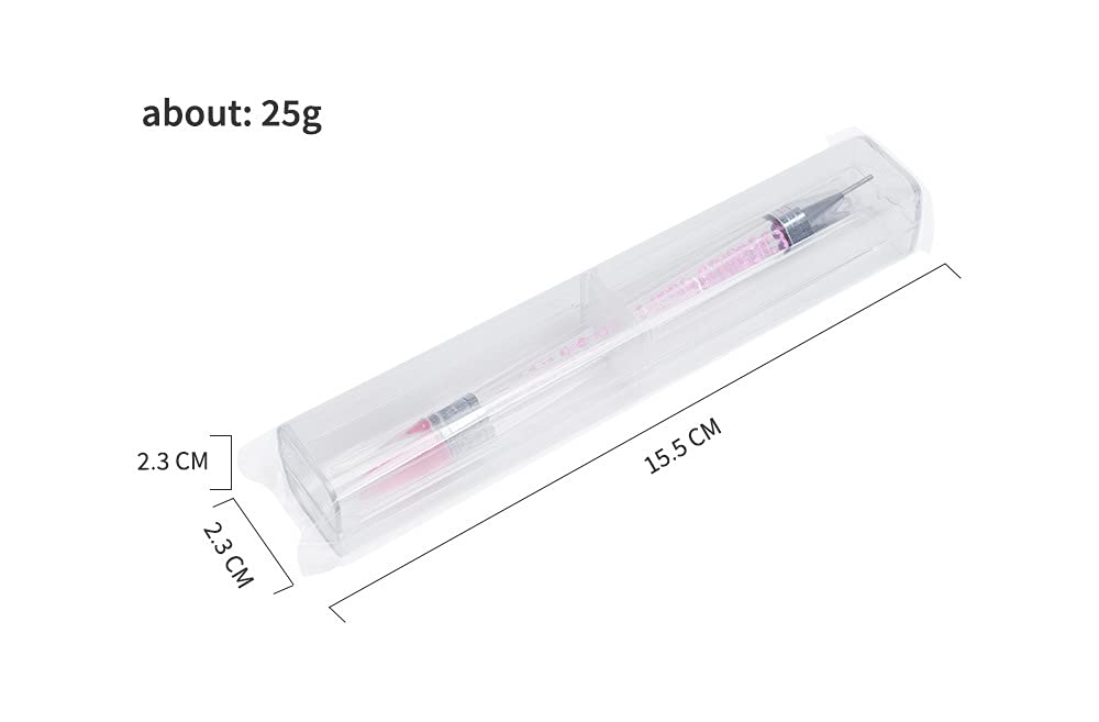 5pcs Double-head Nail Drill Pen for Nail Art - Pink