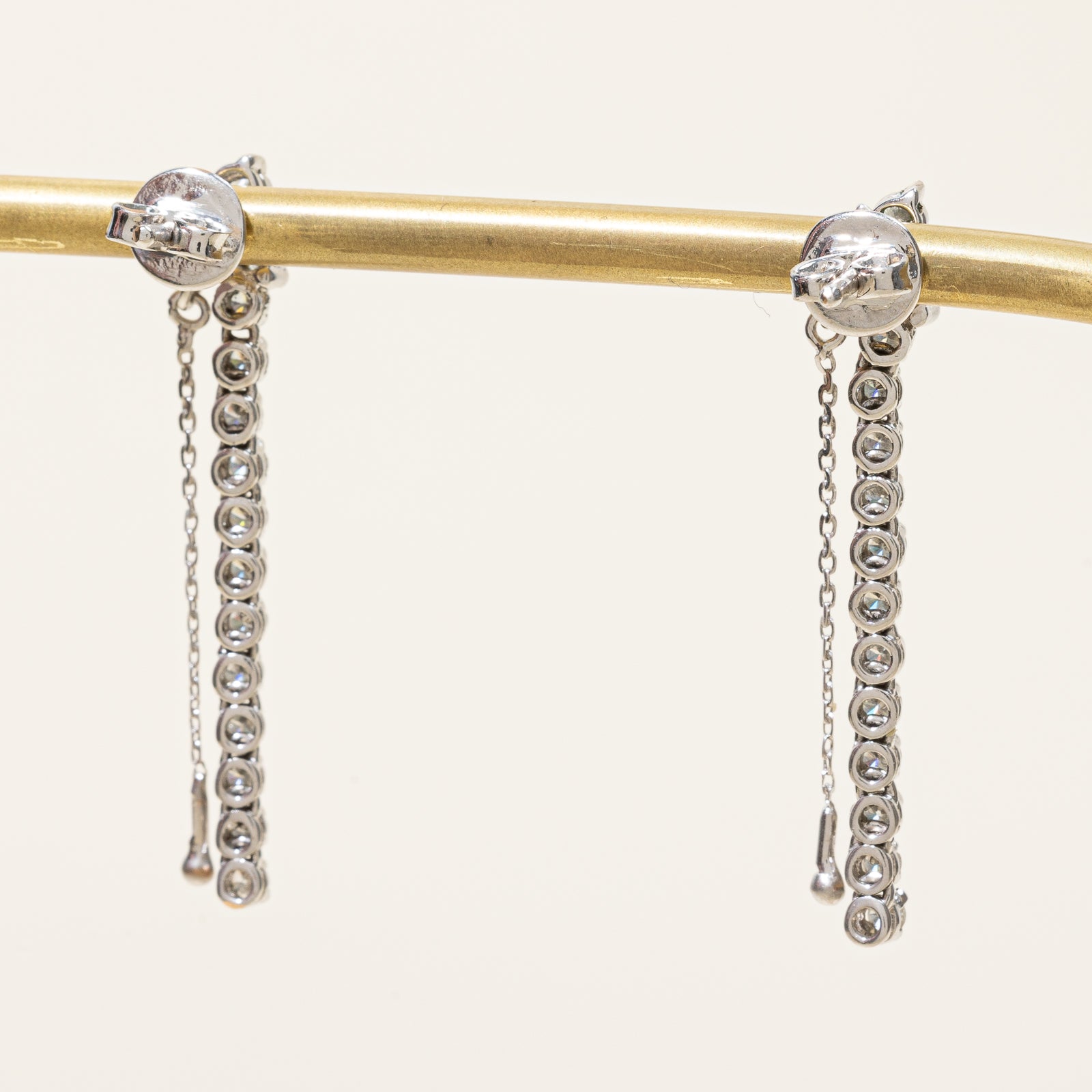 1.22ctw Diamond Drop Earrings for Women - Elegant Dangle Earrings with Sparkling Round Cut Stones - Perfect for Weddings, Parties & Special Occasions