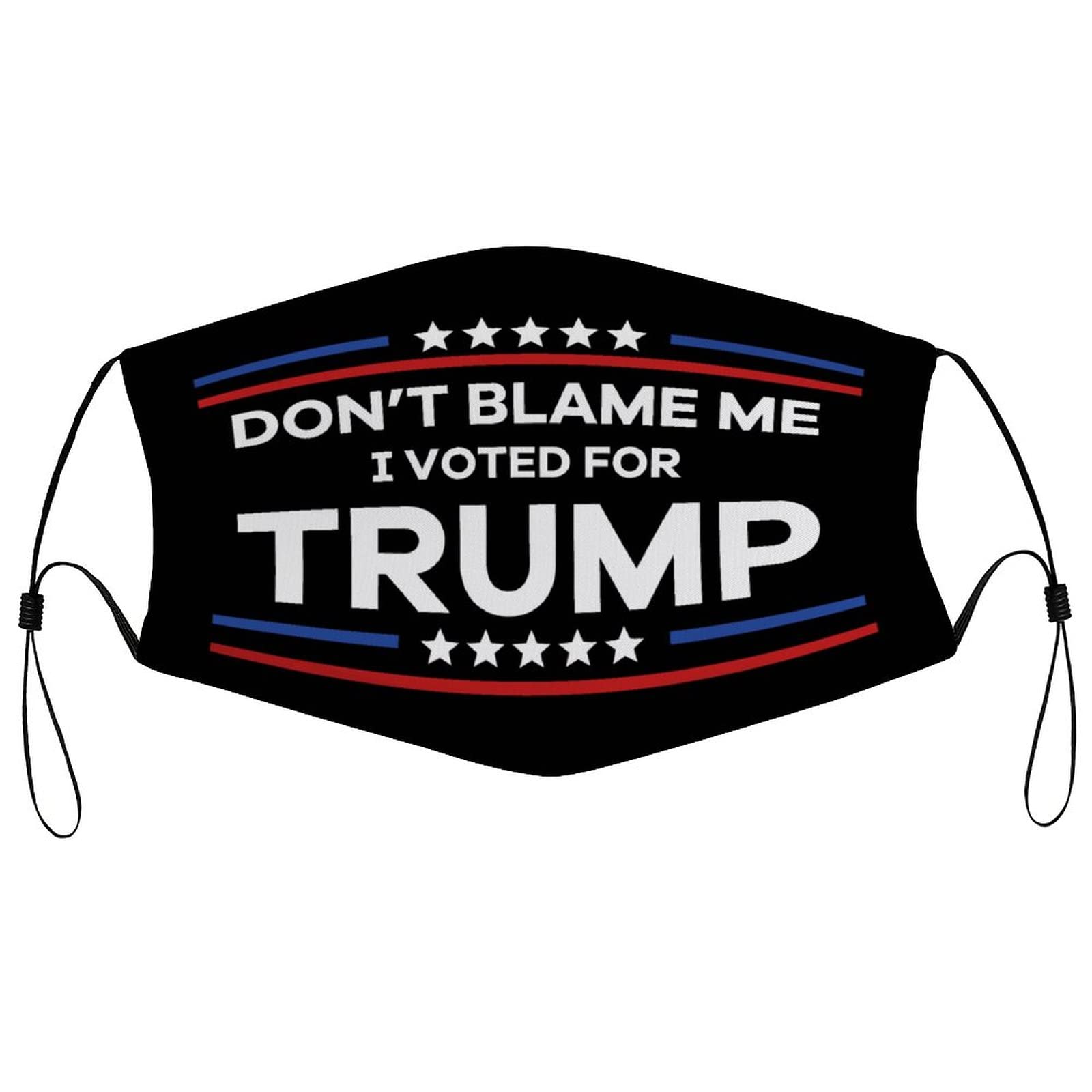 Reusable Trump Face Mask Balaclava Scarf - 'Don't Blame Me I Voted for Trump' Design - Perfect for Outdoor Activities, Political Events & Cold Weather Protection