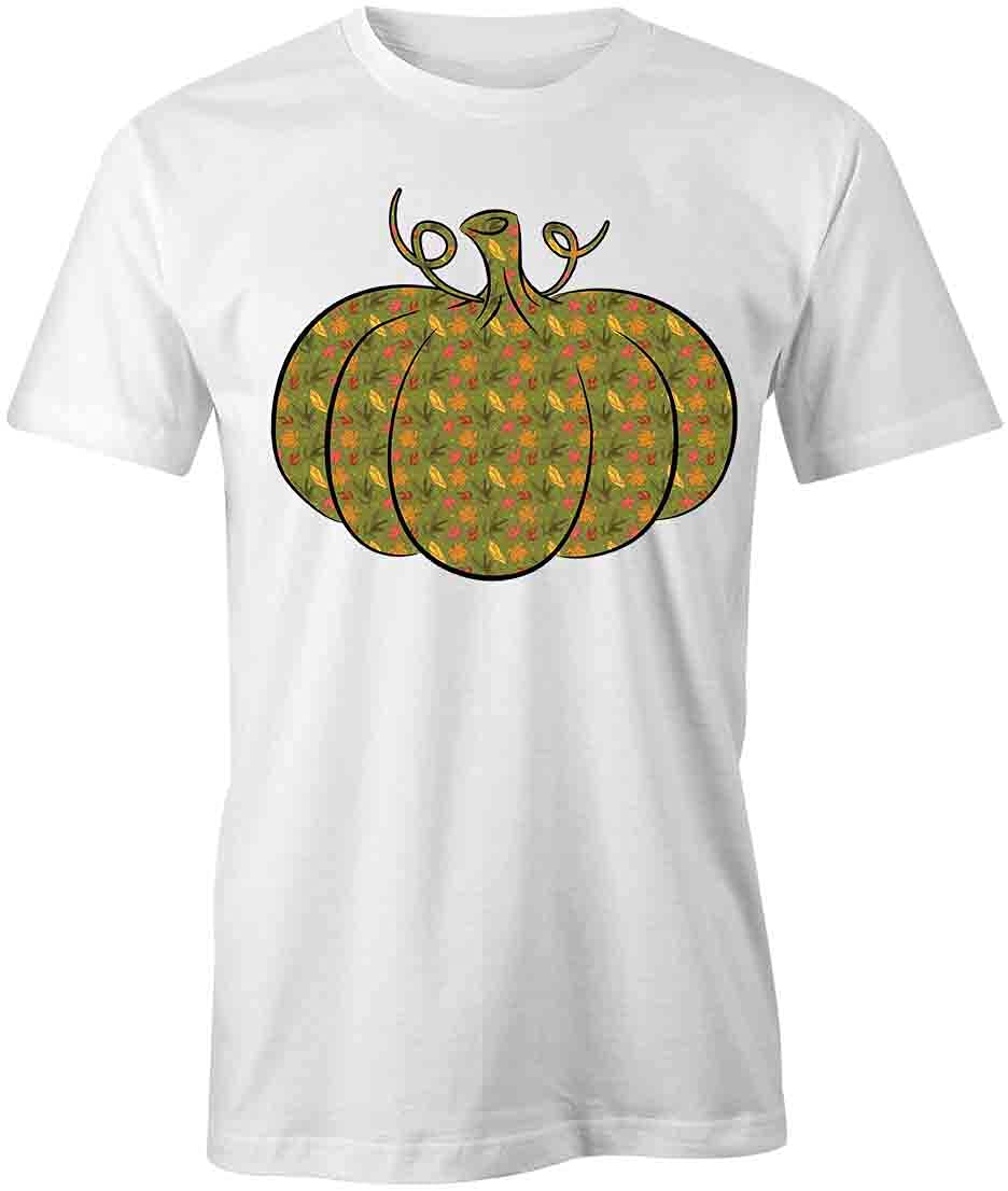 Pumpkin Graphic T-Shirt for Women & Men | Soft Cotton White Printed Tee | Fall Fashion, Halloween Costume, Thanksgiving Outfit