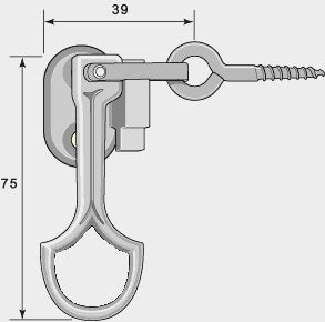 Priorverken 138 Nickel Window Lock - Secure Your Home with Durable and Stylish Window Locks for Enhanced Safety | Perfect for Bedrooms, Living Rooms, and Offices