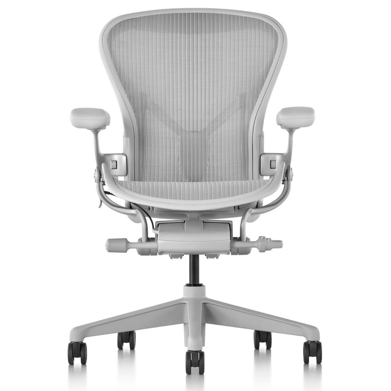Herman Miller Aeron Chair Remastered - Ergonomic Office Chair with Adjustable Lumbar Support - Mineral Color - Perfect for Home Office, Gaming & Workspace Comfort