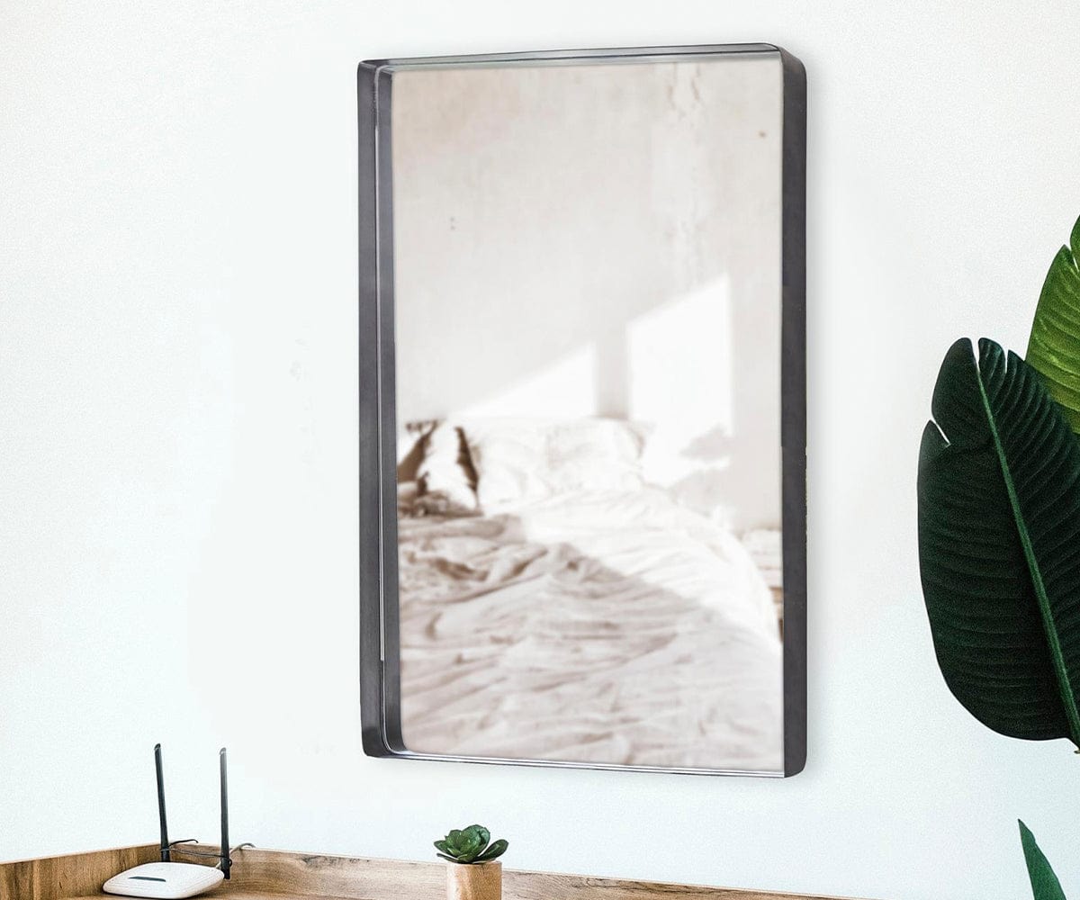 Steele Silver Mirror - Elegant Wall Decor for Living Room, Bedroom & Bathroom | Perfect for Home & Office Decor