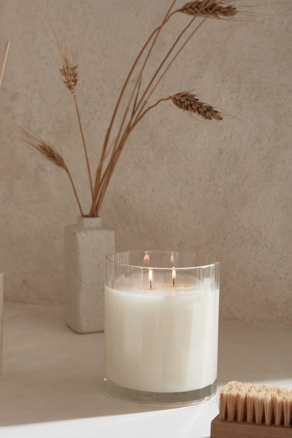 Premium CH Sea Salt & Vanilla Scented Soy Candle 350g - Relaxing Aromatherapy for Home, Spa & Meditation