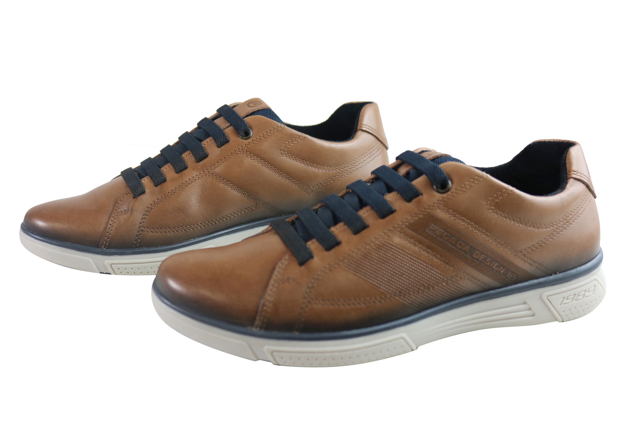 Russell Men's Genuine Leather Slip-On Loafers - Comfortable Casual Shoes Handcrafted in Brazil - Perfect for Office, Travel & Everyday Wear