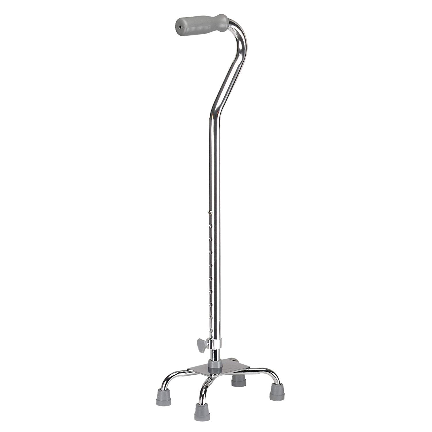 Drive Medical Quad Cane with Small Base - Adjustable Height 30