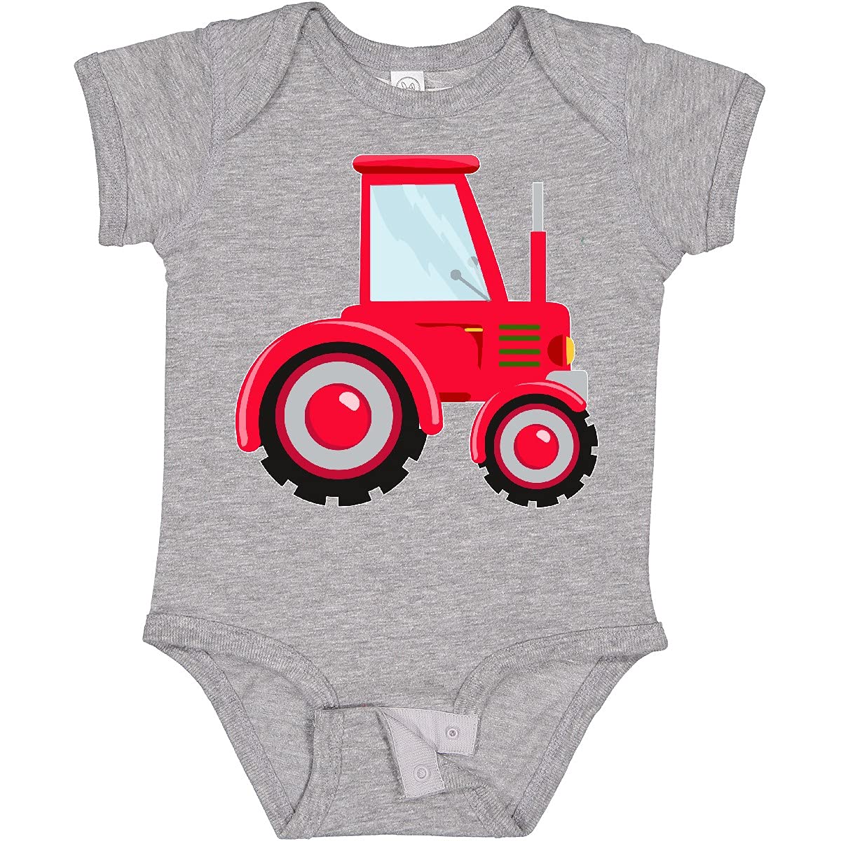 Inktastic Farming Red Tractor Baby Bodysuit - Cute Farm-Themed Onesie for Infants & Toddlers - Perfect for Farm Visits, Photo Shoots & Playtime
