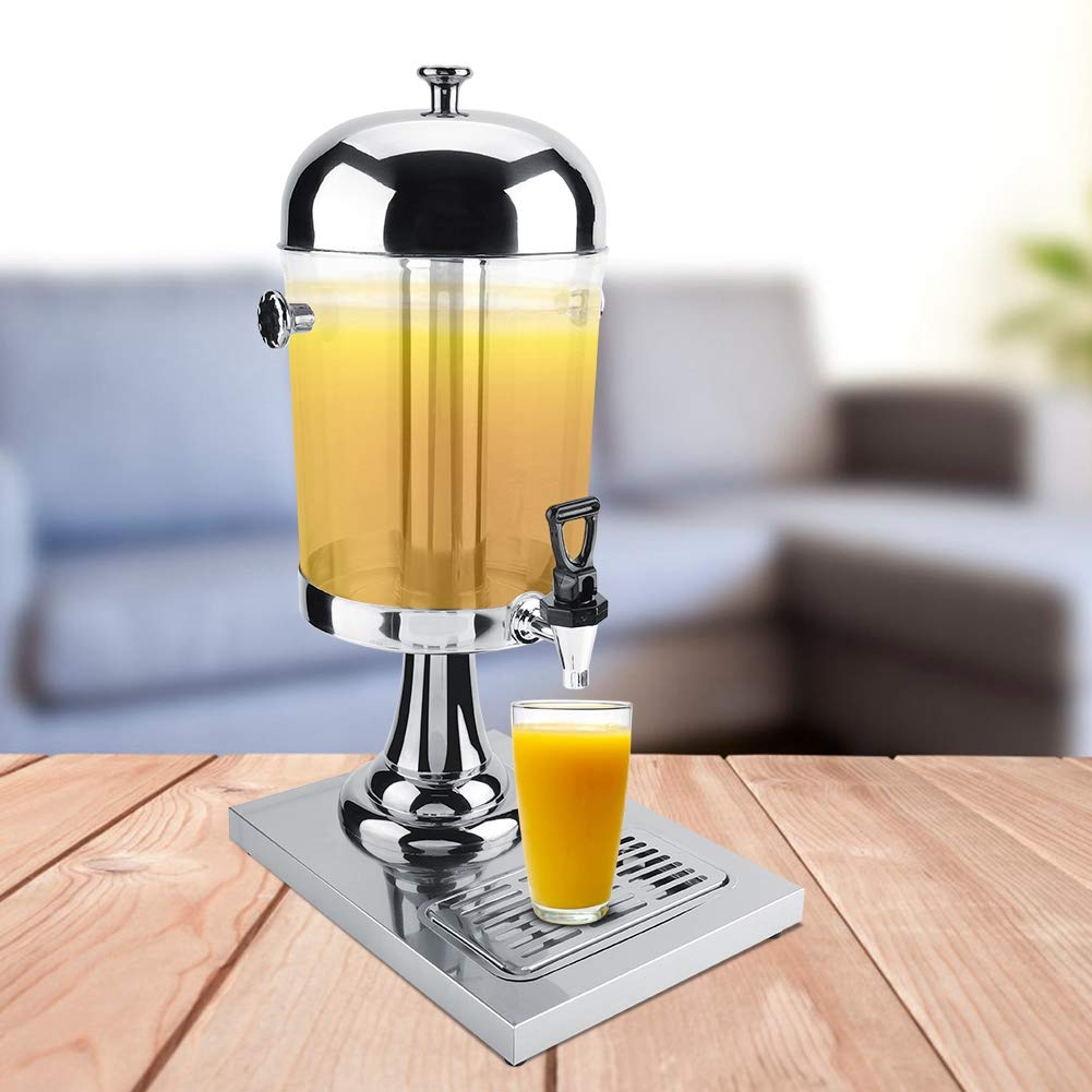 Premium Stainless Steel Beverage Dispenser - Heavy Duty Hot & Cold Drink Machine for Restaurants, Hotels, Bars - Commercial Grade Silver Drink Dispenser for Coffee, Tea, Juice, Lemonade, and Party Serving