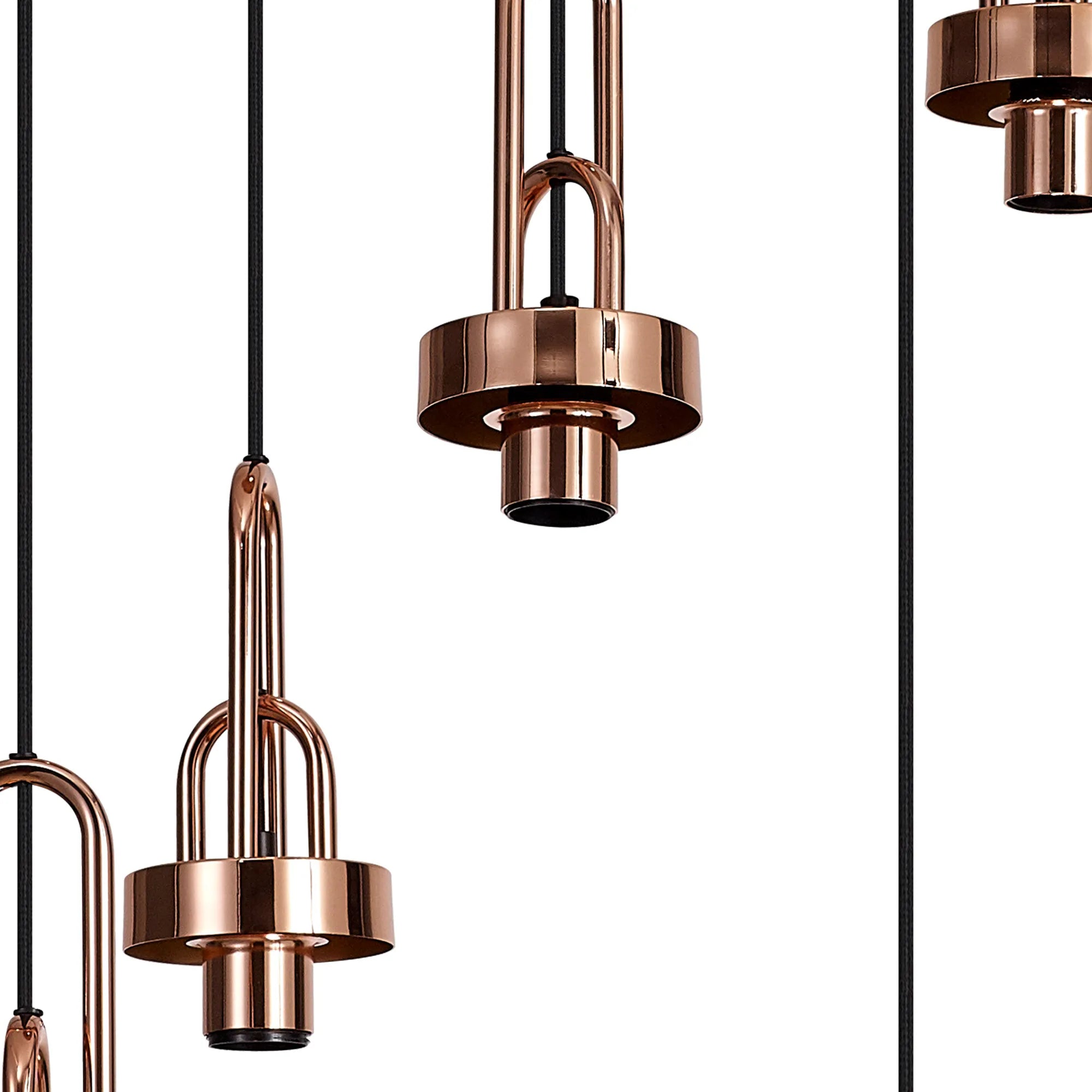 Stylish Cadiz 5-Light Cluster Pendant Light Fixture - Modern Ceiling Lighting for Dining Room, Kitchen & Living Room