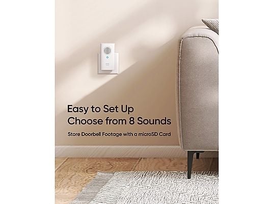 Wireless Doorbell Chime for E340/C30/C31 - Compatible with Smart Home Security Systems, Ideal for Apartments, Houses & Offices