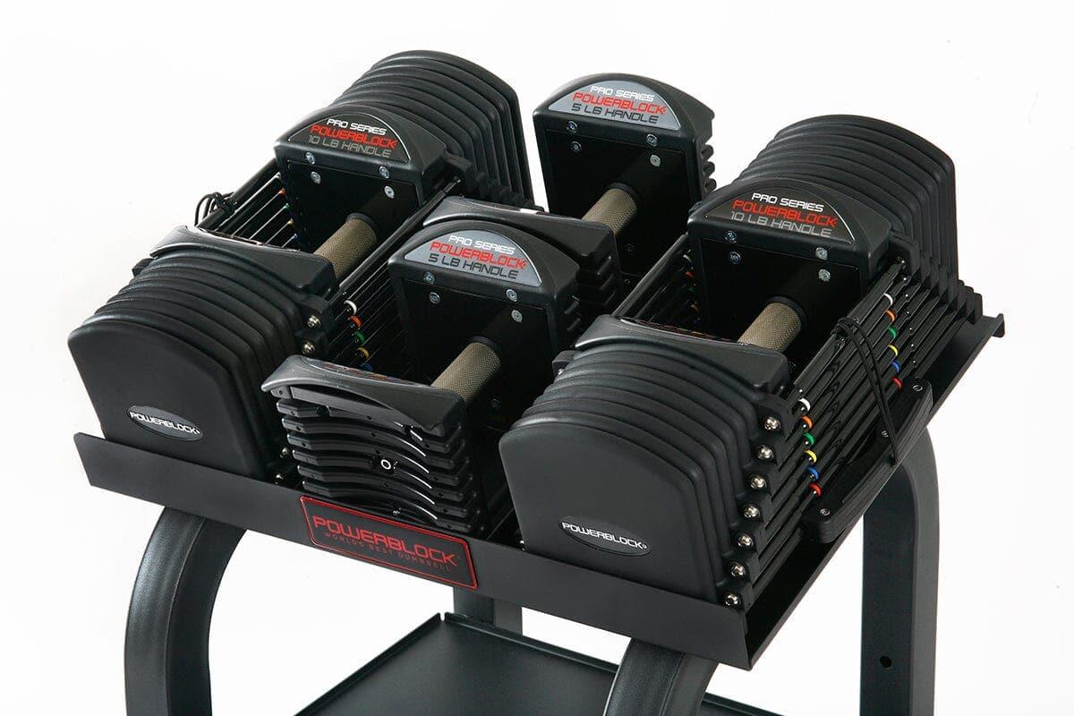 PowerBlock Commercial Pro Series 90 Adjustable Dumbbell Set - Home Gym Strength Training Equipment for Weight Lifting & Fitness Workouts