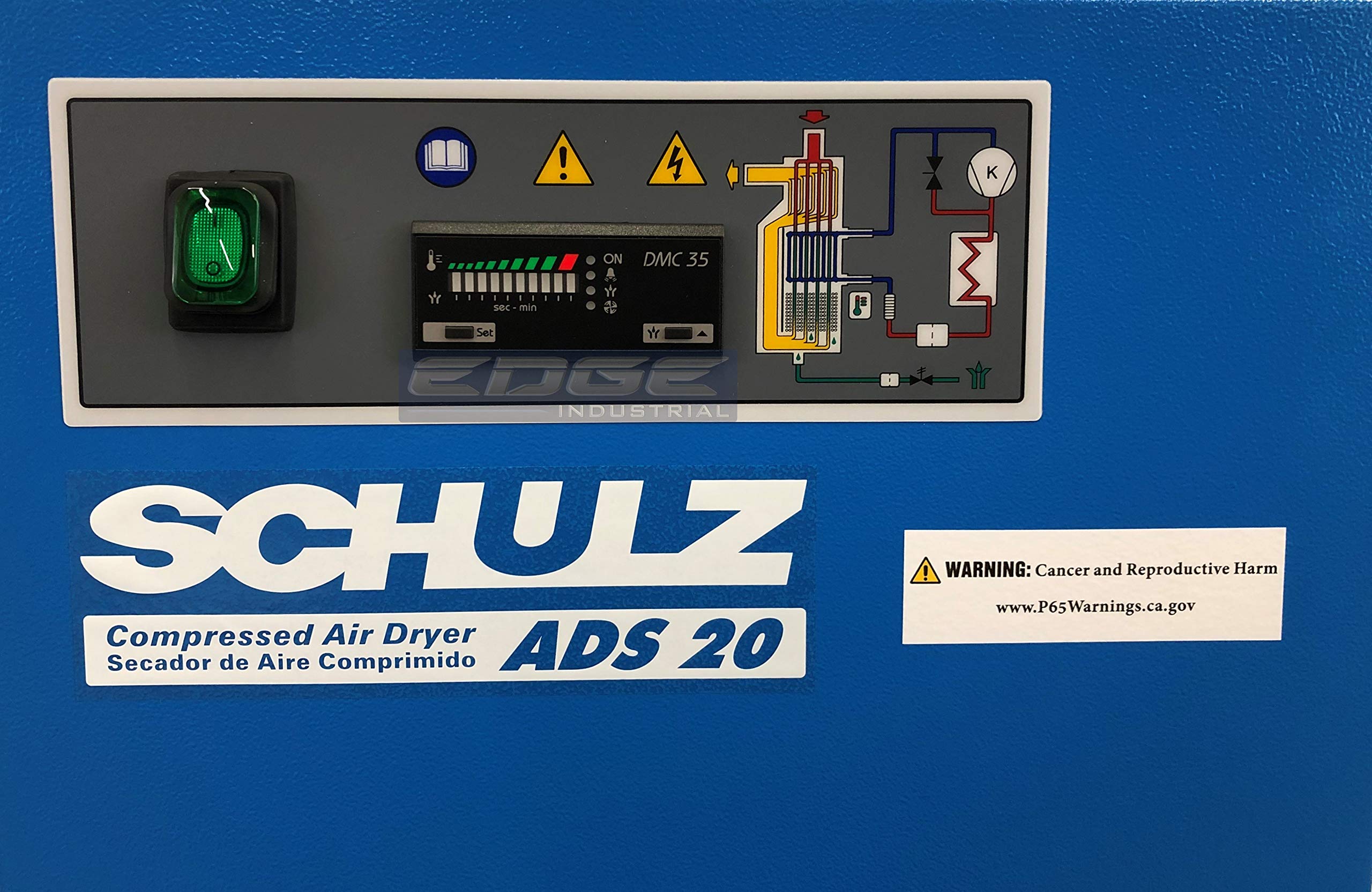 Schulz Refrigerated Air Dryer for Air Compressor – 20 CFM Standalone Unit, Ideal for 5HP Compressors | Perfect for Workshops, Automotive Shops & Industrial Compressed Air Systems