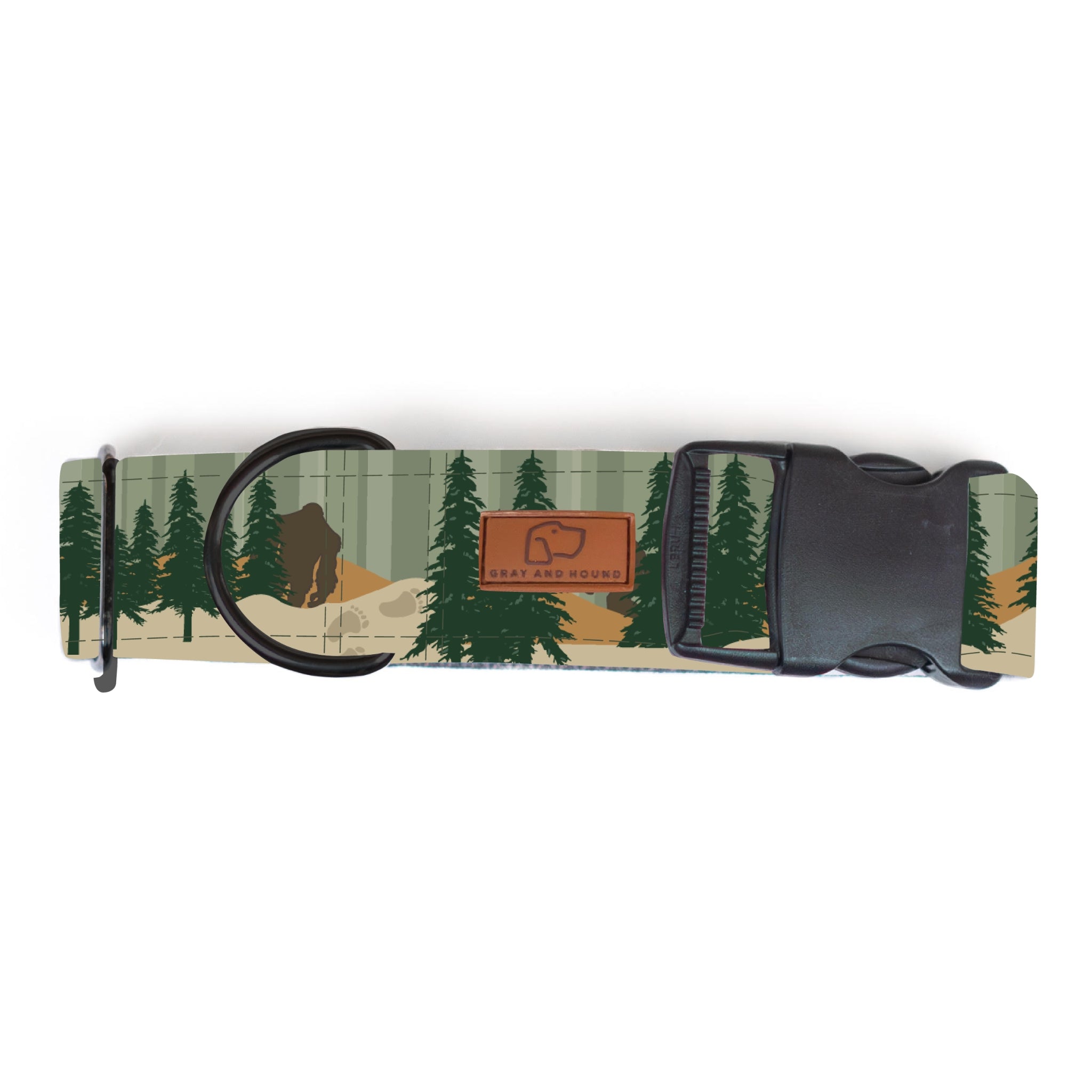 Bigfoot Dog Collar - Durable Nylon Pet Collar with Adjustable Buckle for Medium & Large Dogs - Perfect for Hiking, Camping & Outdoor Adventures