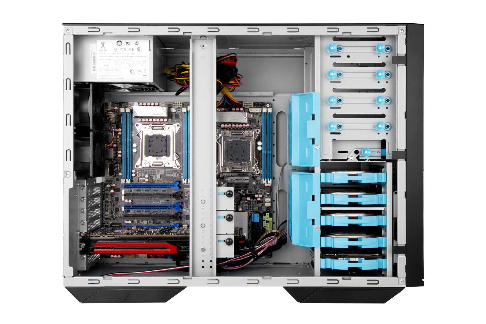 IN-WIN IW-PL052X.B3 Long Version Server Chassis with USB 3.0 & HD Audio, 120mm Cooling Fan - Ideal for Data Centers, Server Rooms & Enterprise IT Solutions
