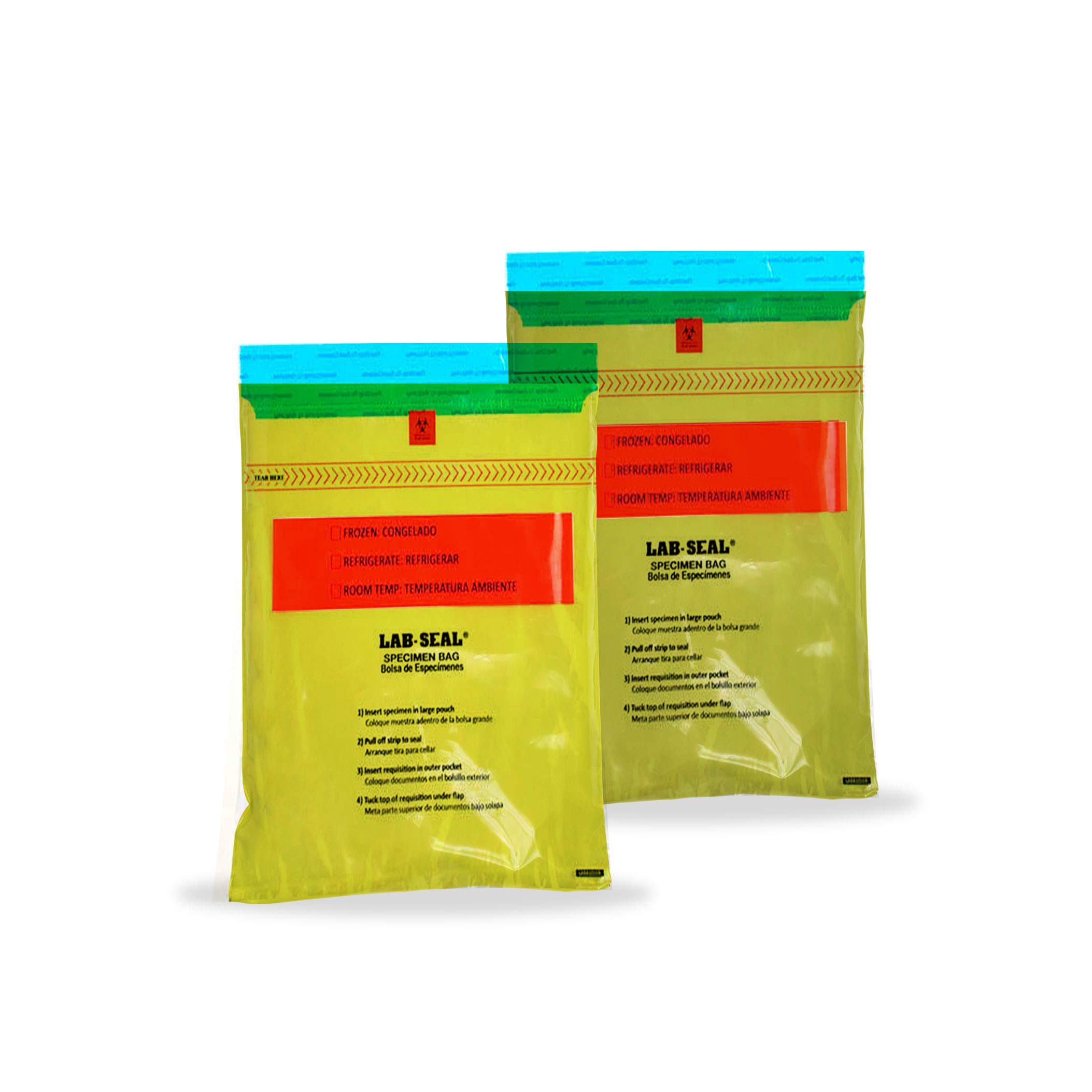 APQ 1000 Pack Tamper-Evident Specimen Bags 6x10 Inches, Yellow Polyethylene Bags with Pull Tab Adhesive Closure & Removable Biohazard Symbol (1.80 mil Thick) - Ideal for Medical Specimen Storage, Lab Testing, and Healthcare Safety Needs