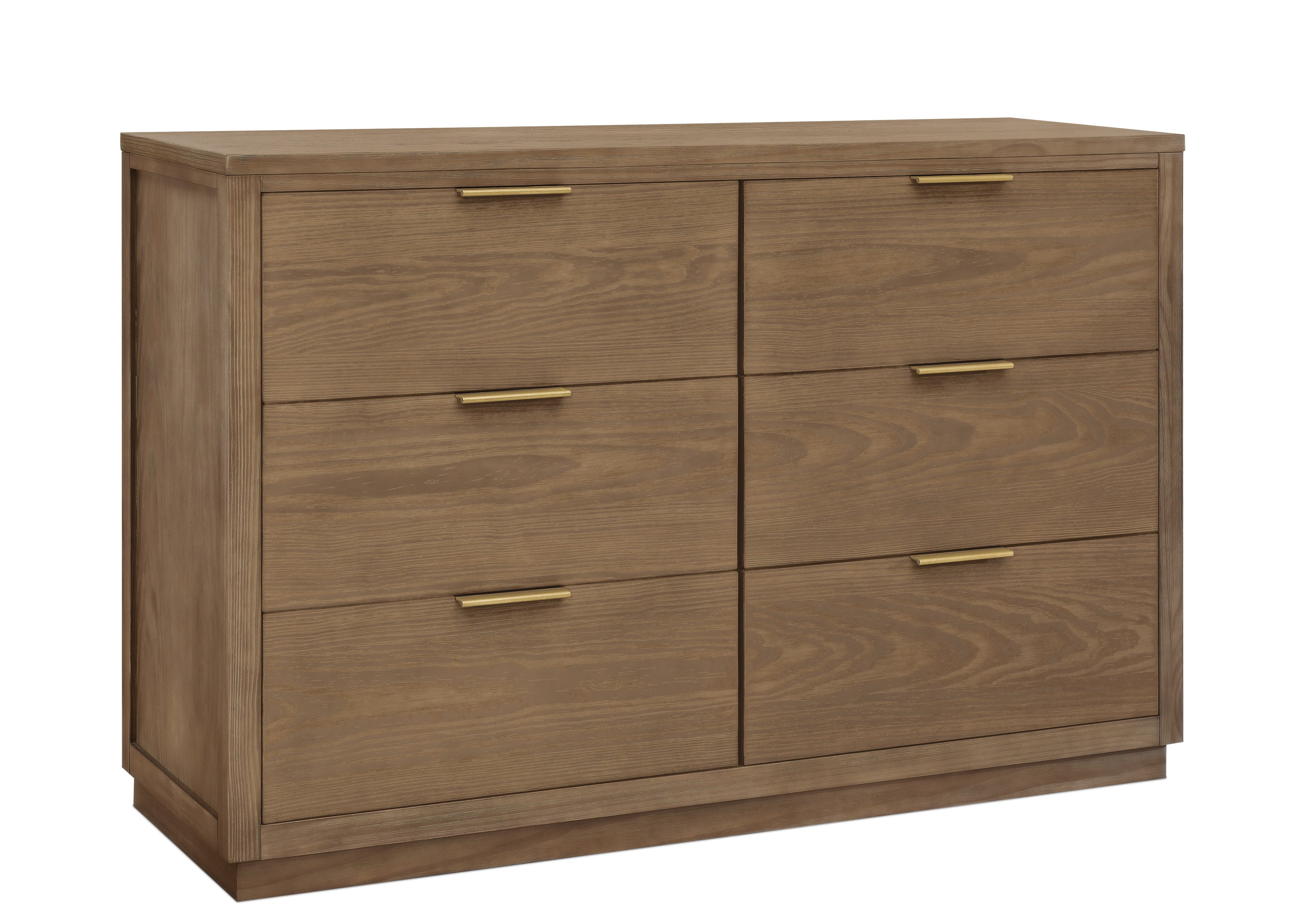 Forever 6-Drawer Dresser with Interlocking Drawers - Natural Wood Bedroom Dresser for Clothes Storage | Perfect for Master Bedroom, Guest Room & Nursery Organization
