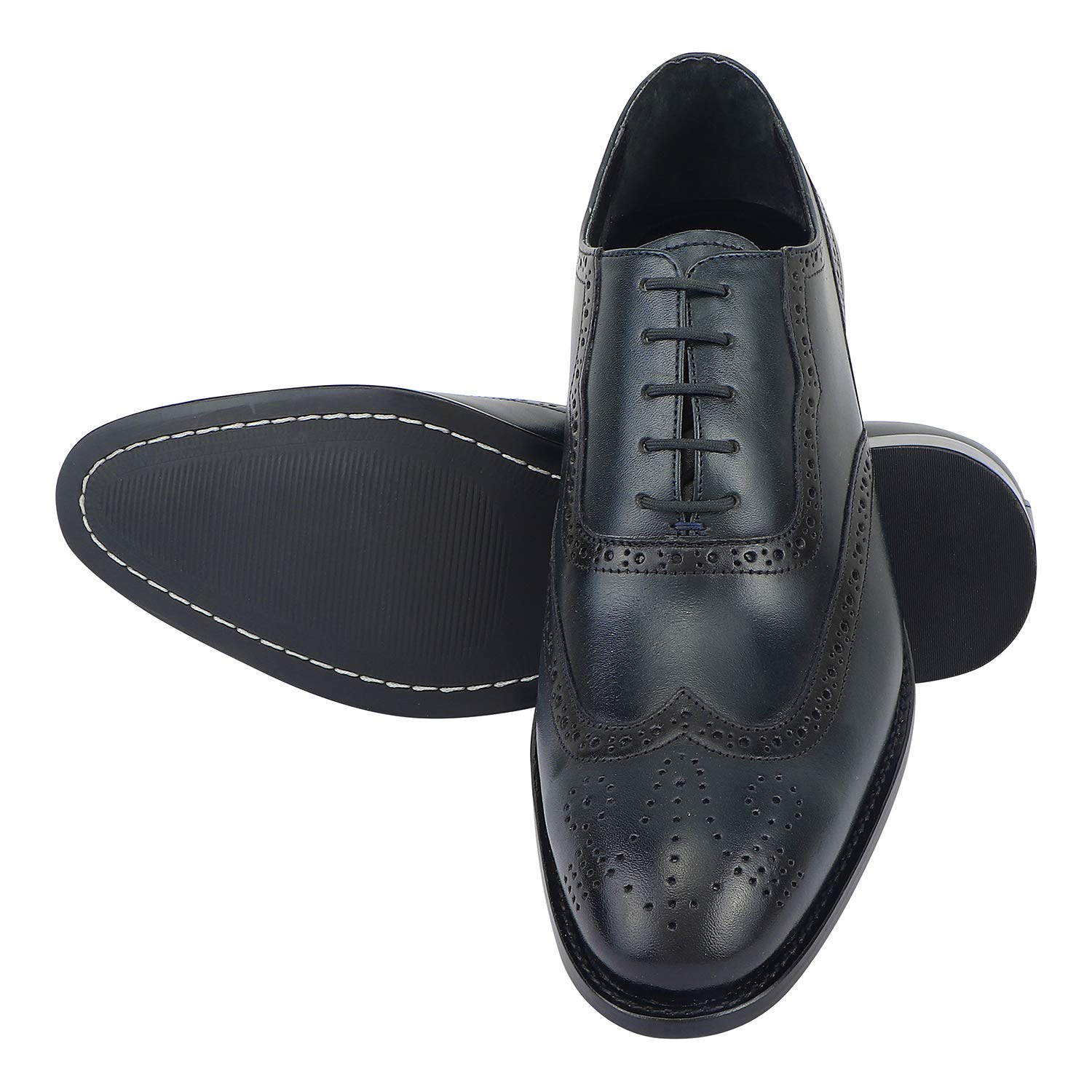 **LIBERTYZENO Men's Genuine Leather Wingtip Oxford Dress Shoes – Classic Lace-Up Formal Shoes for Business, Wedding & Easter Gifts**    *(Use for: Office Wear, Special Occasions, Holiday Gifting & Formal Events)*