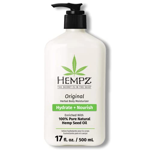 HEMPZ Original Body Lotion - Floral Banana Scent Daily Moisturizer with Shea Butter & Hemp Seed Oil | Hydrating Skin Care for Dry Skin | Perfect for Daily Use & After Shower Moisturizing