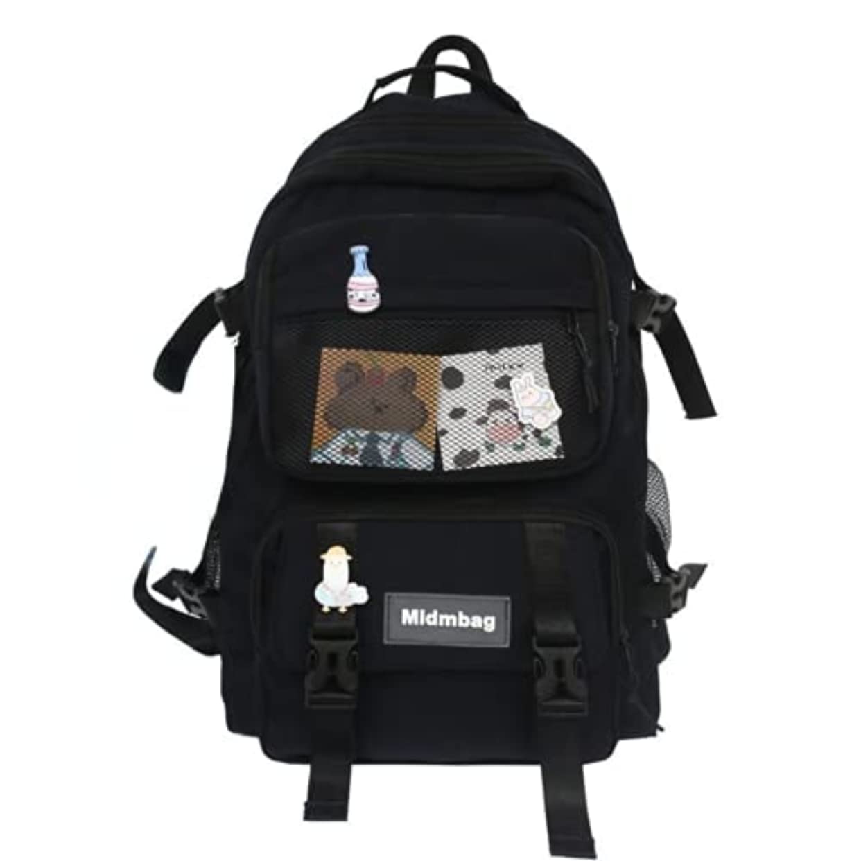 Stylish Women's Travel Backpack with Laptop Compartment - Lightweight Waterproof Carry-On Backpack for Work, College & Weekend Getaways (Black) - Perfect for Business Trips, Commuting & Airplane Travel