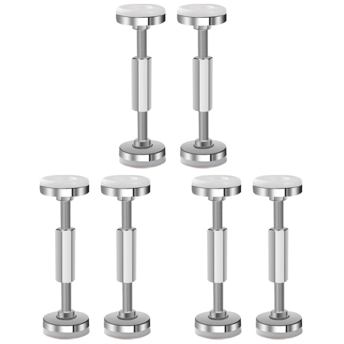 6-Piece Adjustable Bed Frame Stabilizer Kit - Anti-Shake Tools for Secure Headboard & Bed Frame - Perfect for Home, Dorm, and RV Use