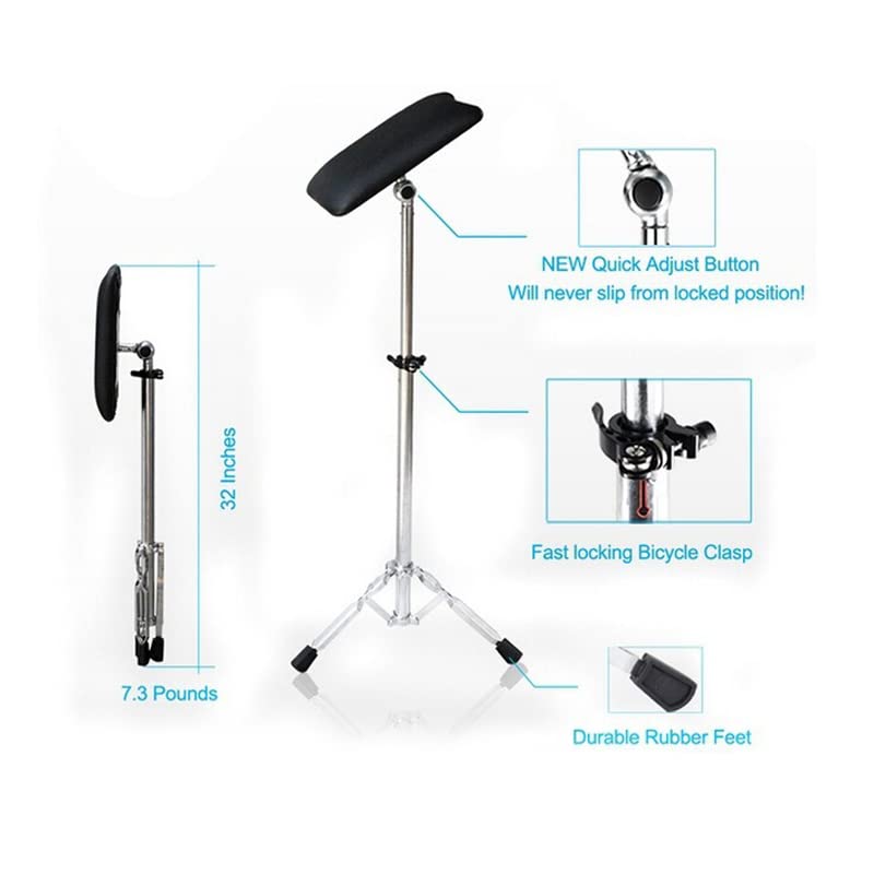 Professional Portable Tattoo Armrest Stand - Adjustable Height & Ultra Stable Support for Tattoo Artists | Perfect for Studio, Home & Mobile Tattooing Sessions