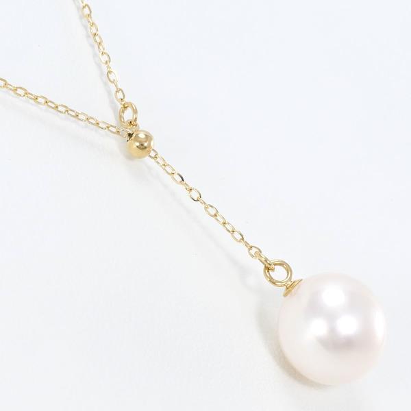 18K Yellow Gold Pearl Necklace for Women - Elegant Pearl Jewelry Gift for Wedding, Anniversary & Special Occasions