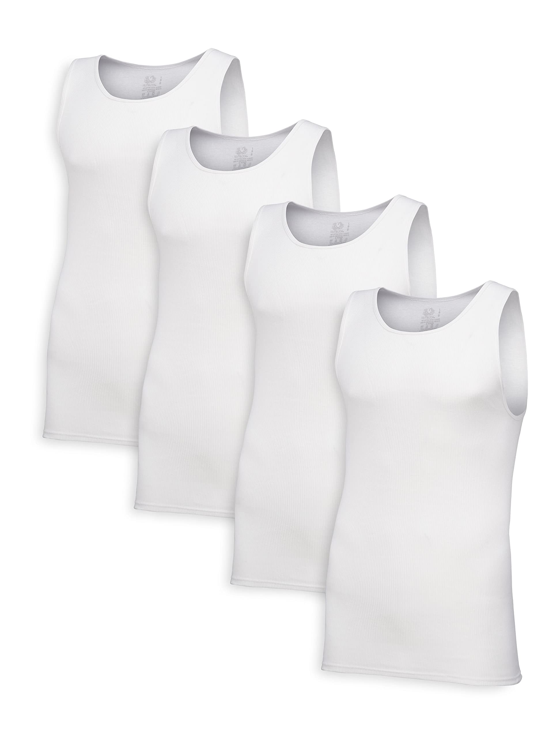 Men's Tag-Free Cotton Undershirts - Soft Breathable Comfort Fit for Everyday Wear - Perfect for Layering, Work & Casual Outfits