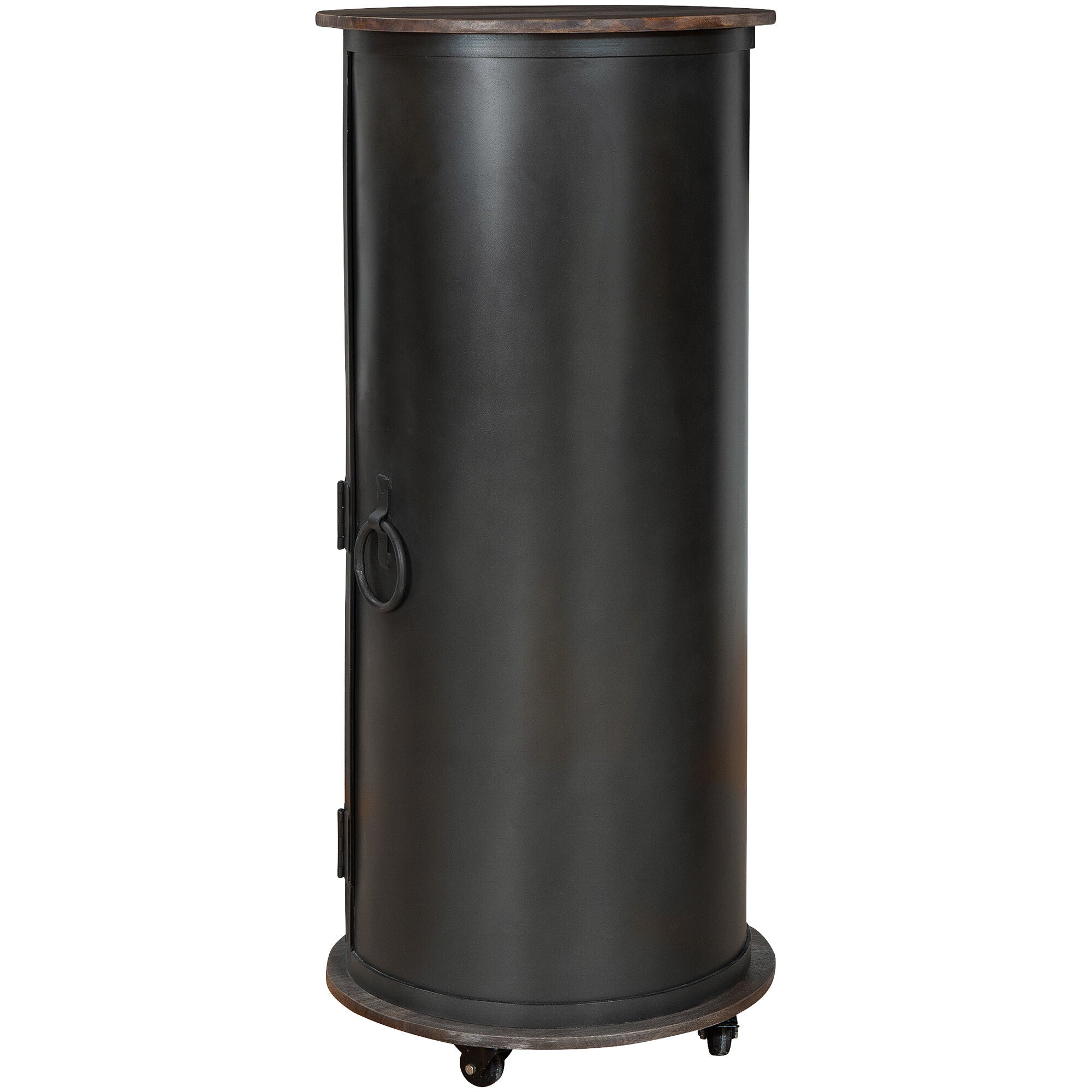 Stylish Half Pint Wine and Bar Cabinet - Compact Home Bar Storage for Small Spaces - Perfect for Apartments, Dorms, and Entertainment Areas