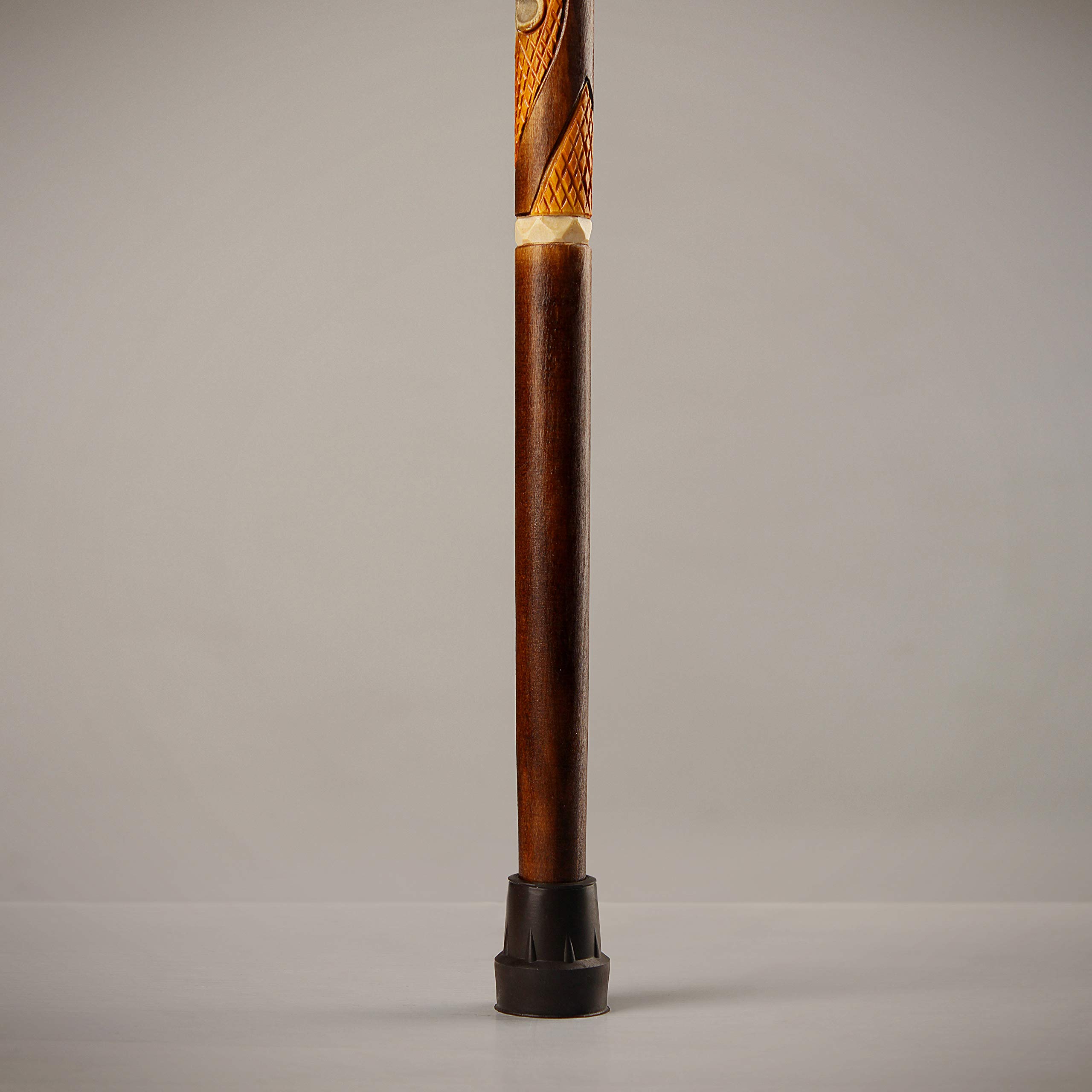 Orsus Hand Carved Wooden Walking Cane for Women - 36