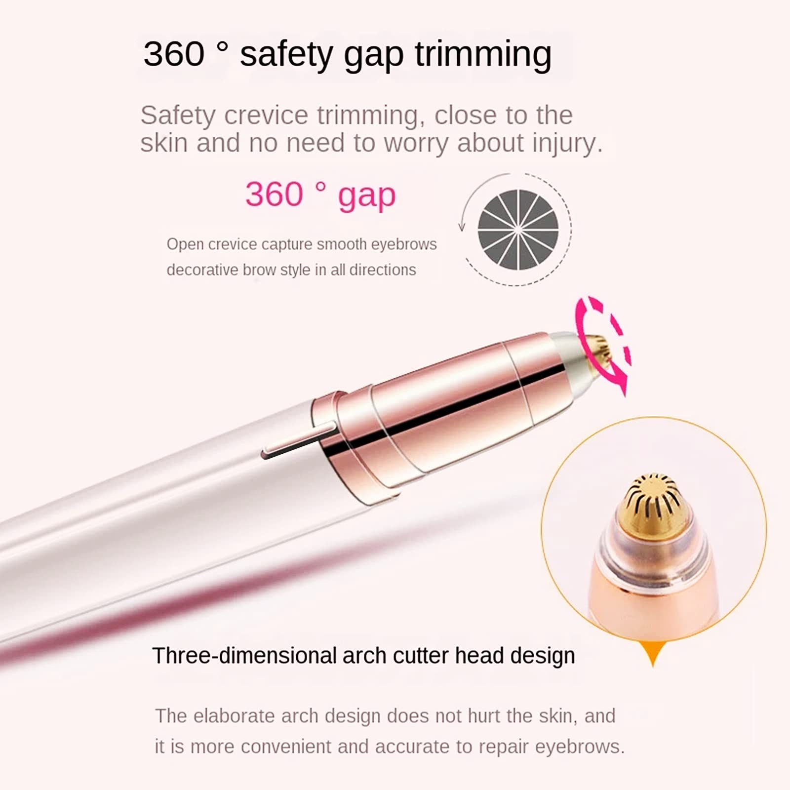Flawless Brows Eyebrow Pencil & Hair Remover - 18K Gold Heads with Brush for Perfect Eyebrows at Home
